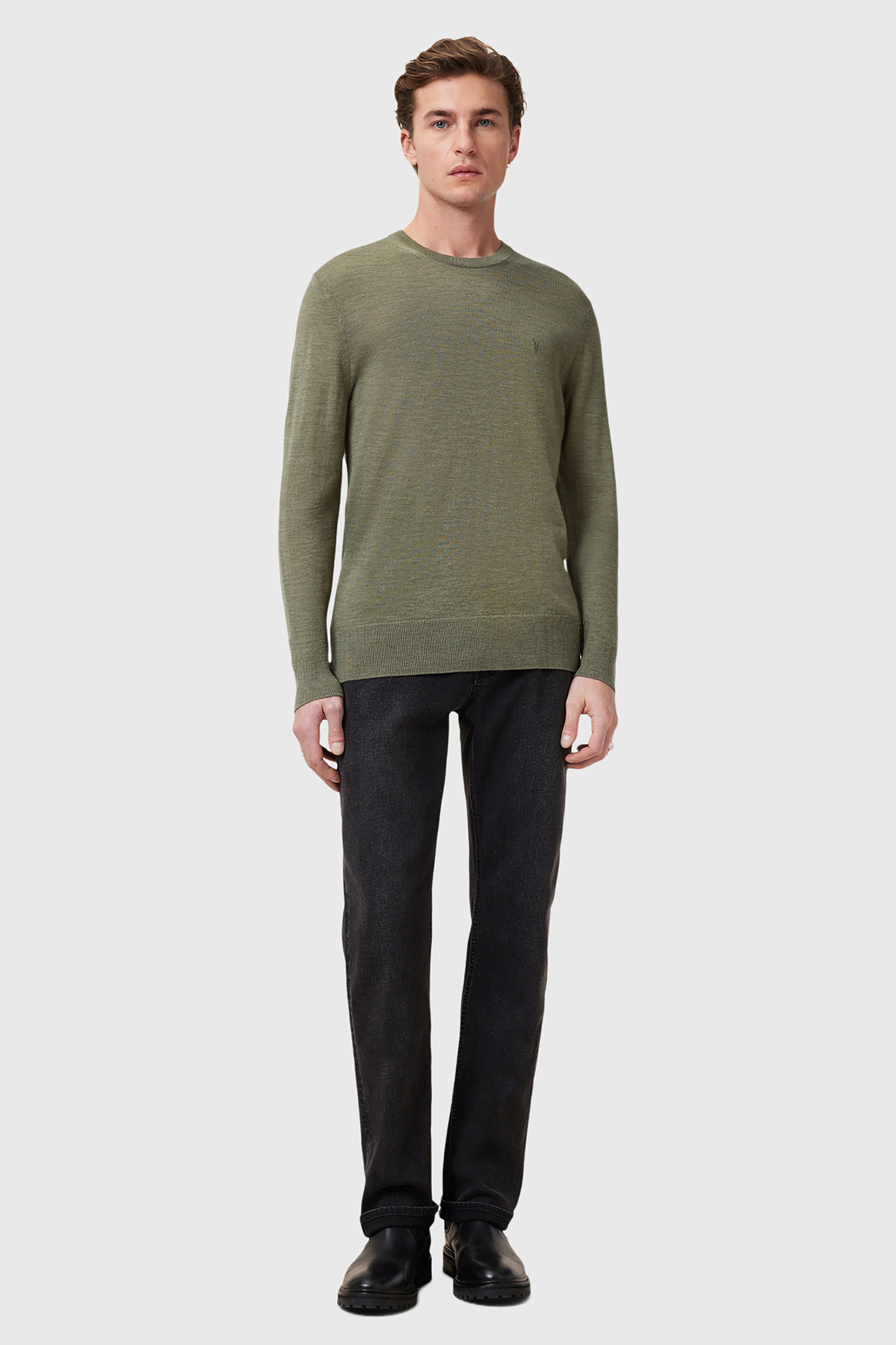 MODE MERINO CREW LIGHT ASH GREEN 5