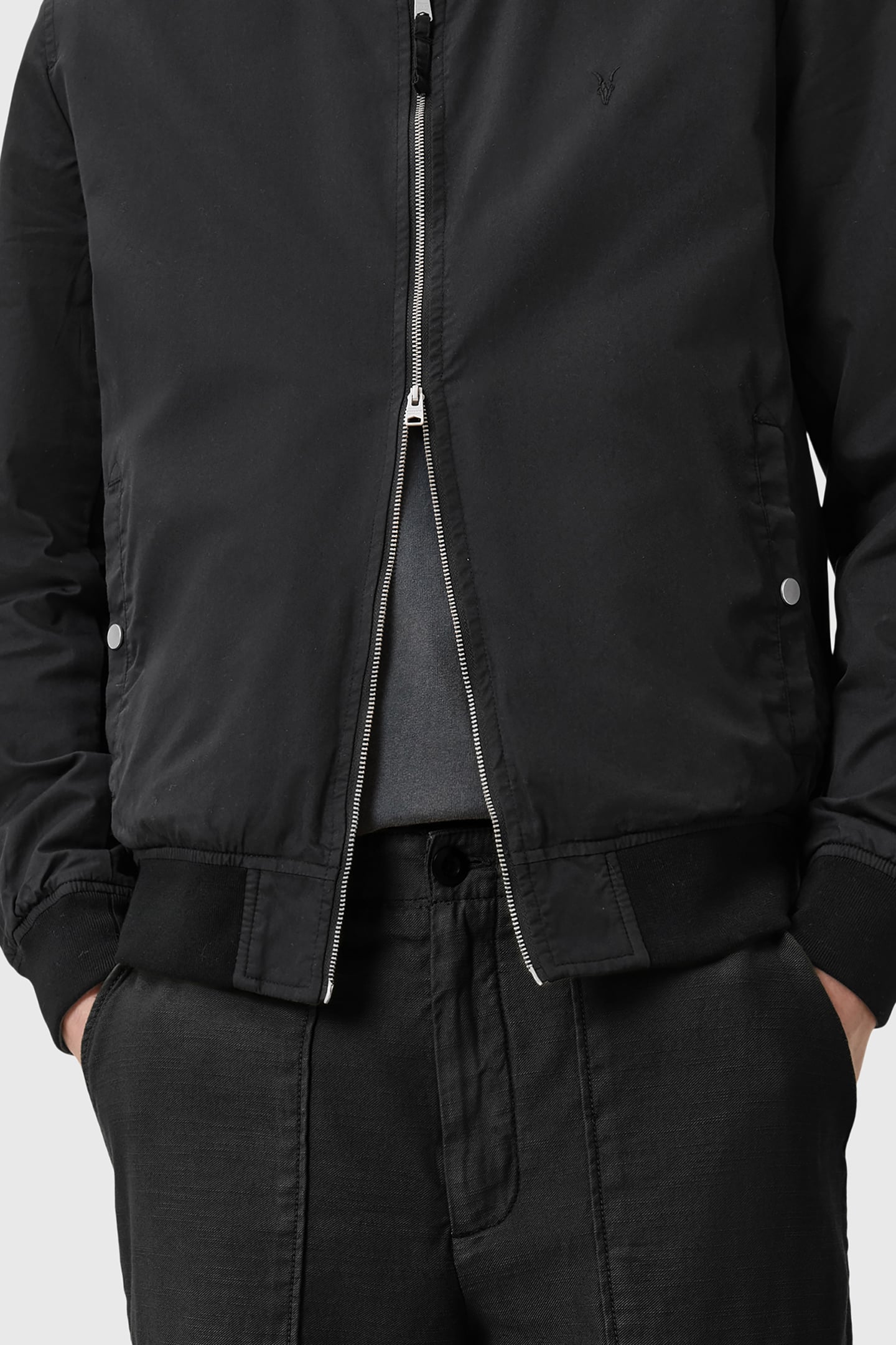 REV BASSETT BOMBER BLACK/KHAKI BROWN 10