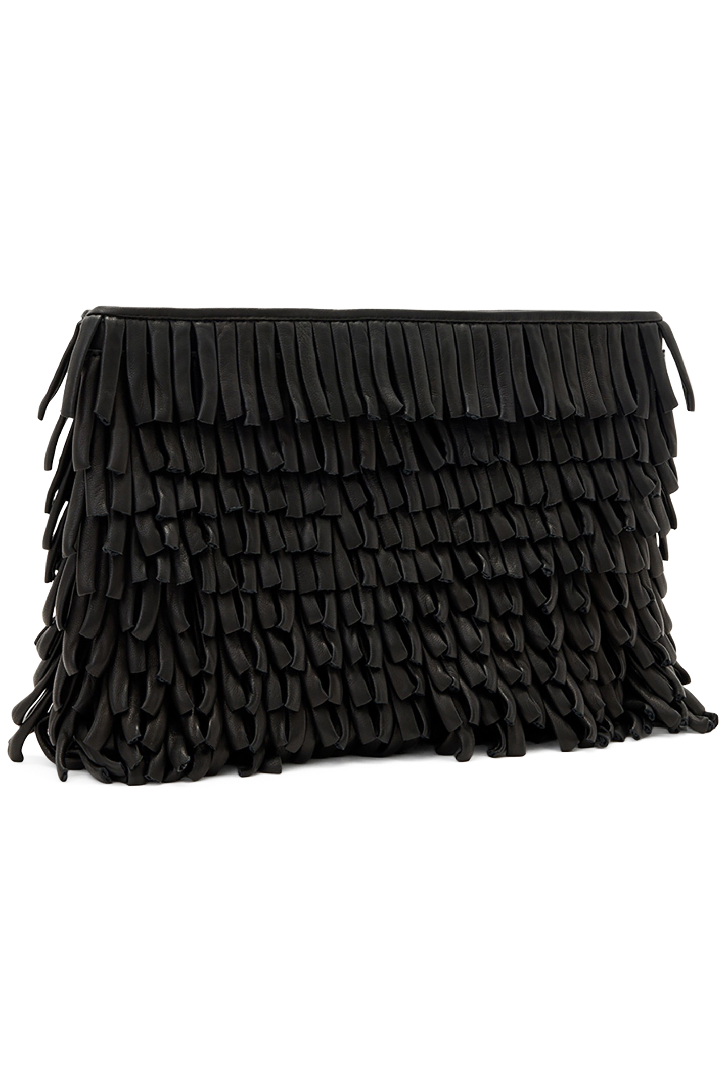BETTINA FRNGE CLUTCH BLACK 4