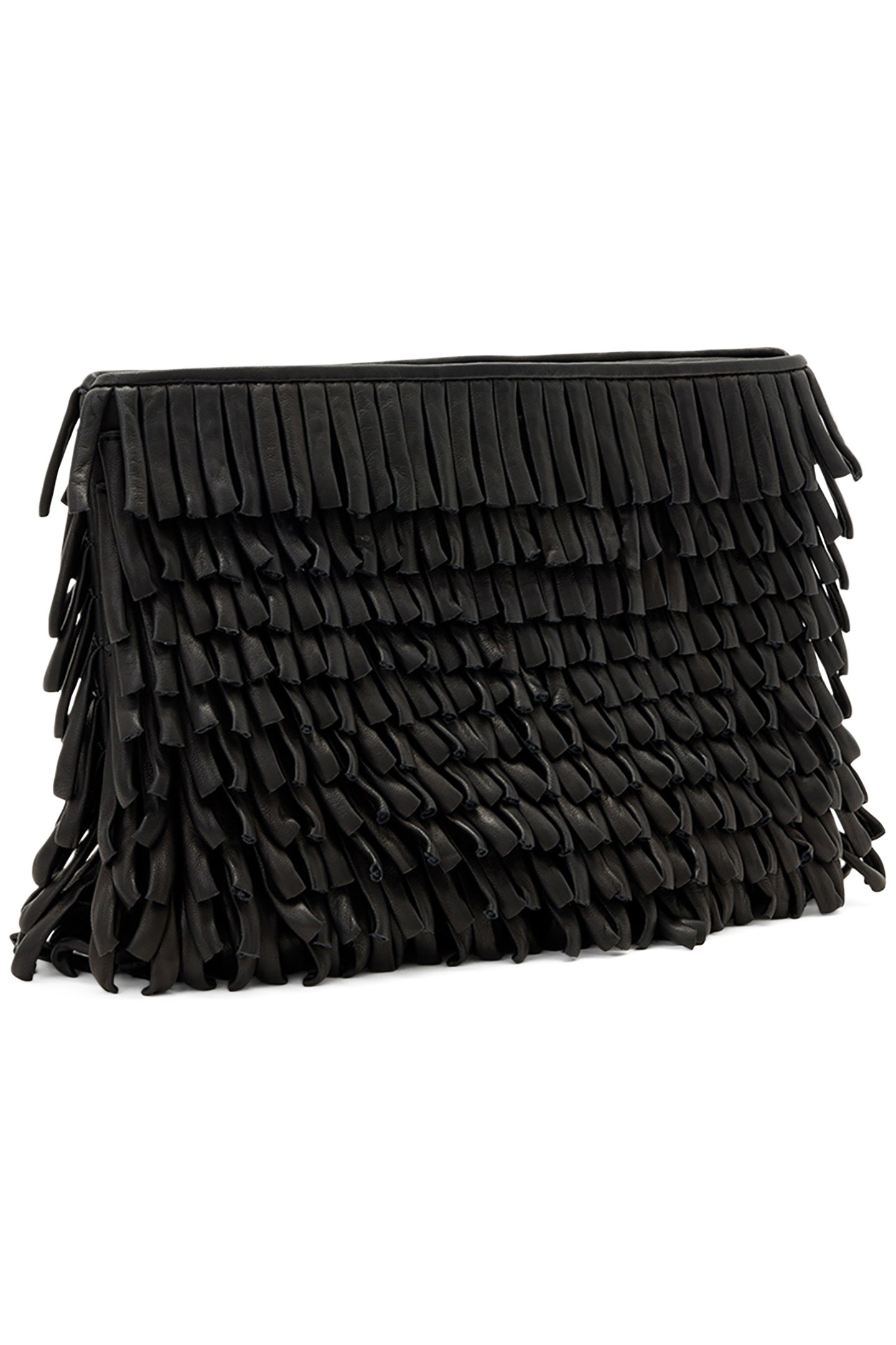 BETTINA FRNGE CLUTCH BLACK 3