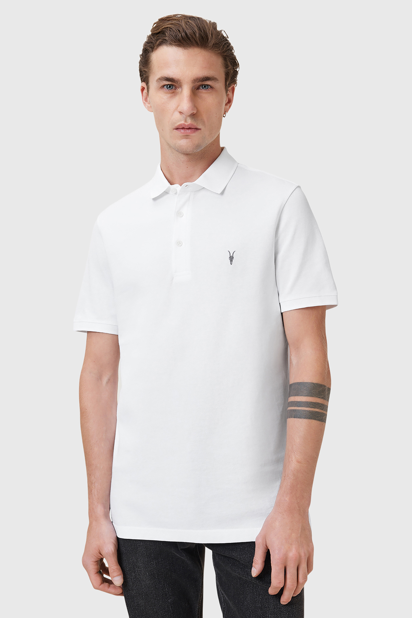 REFORM SS POLO 2 PAC OPTIC WHITE/GREEN by AllSaints