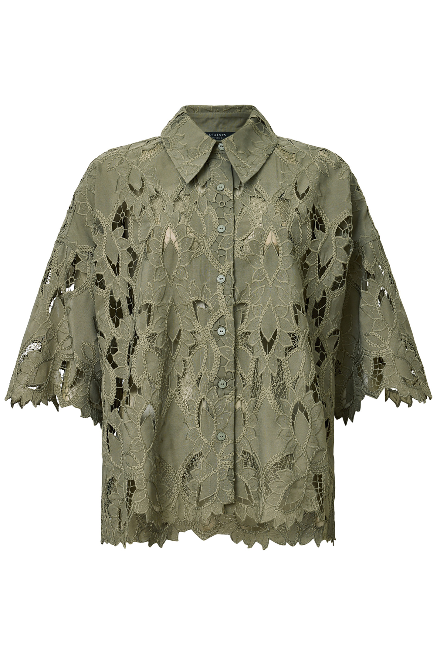 CHARLI EMB SHIRT MERMAID GREEN 6