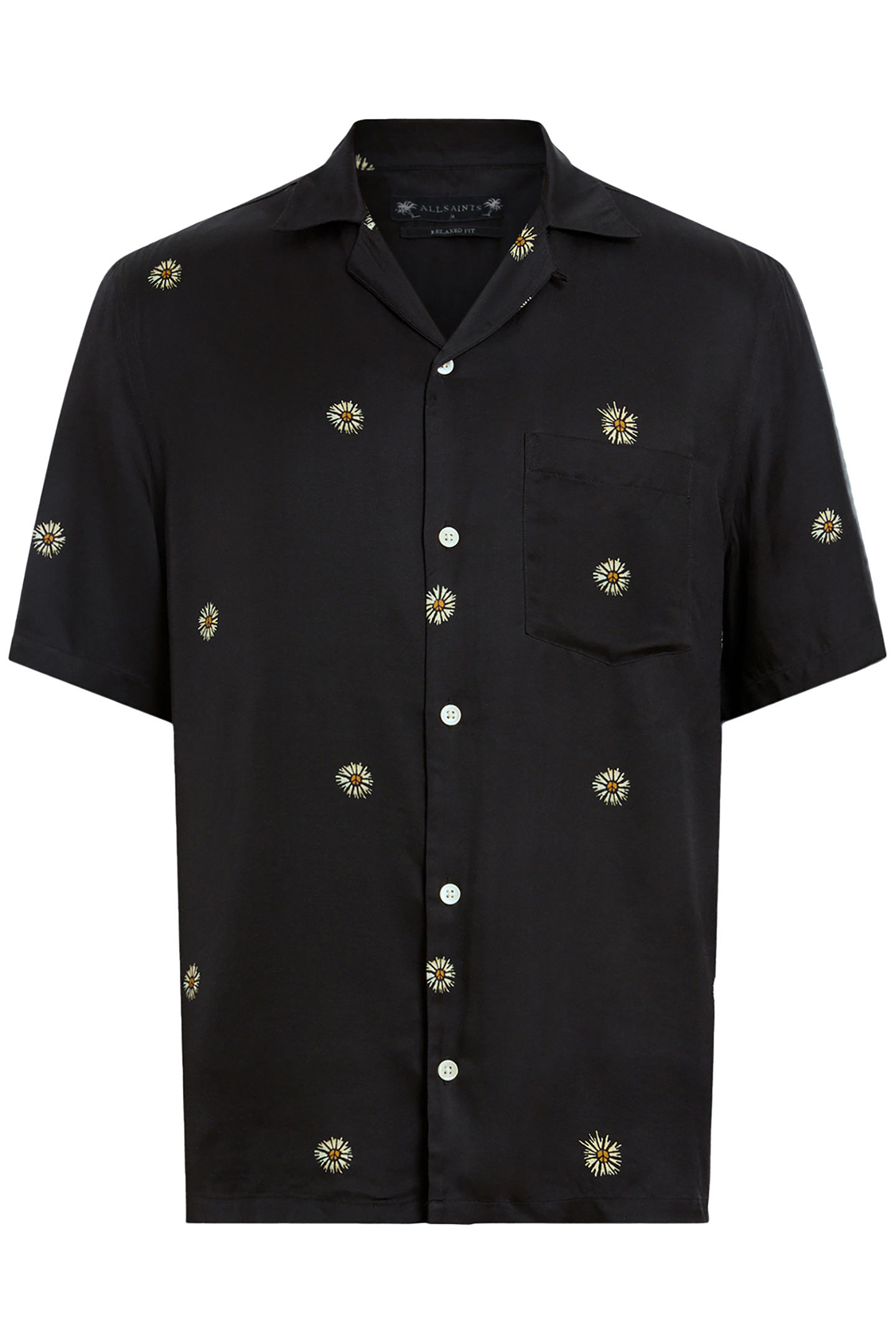 FLEUR PEACE SS SHIRT JET BLACK 5