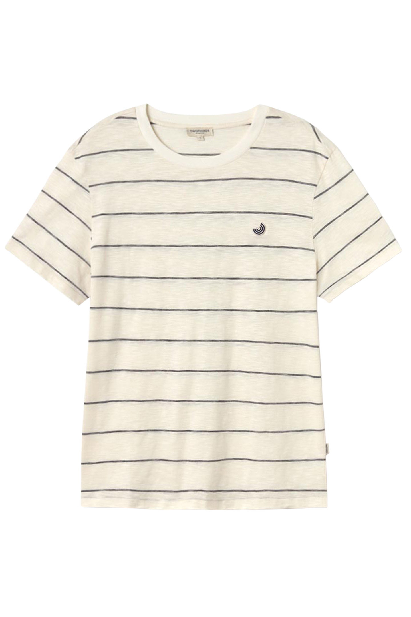 KANEOHE T-SHIRTS OFF WHITE & BLACK STRIPES 2