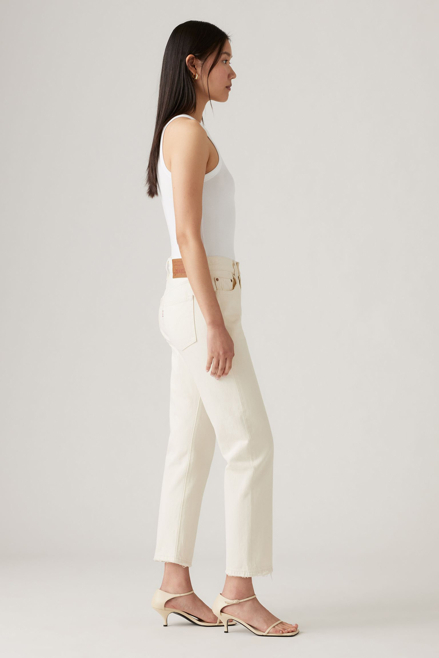 501® CROP JEANS WHITE 4