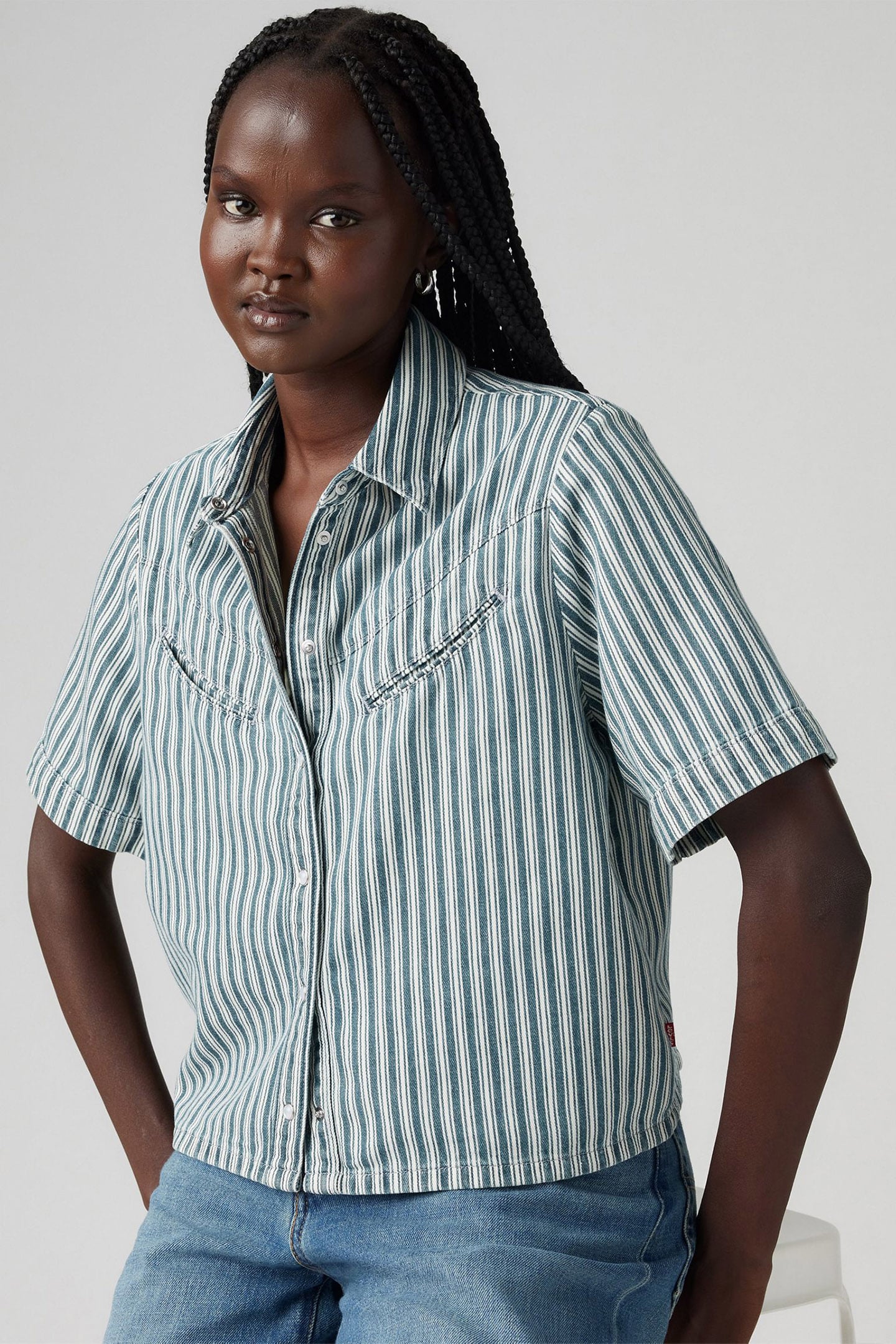 RINOA CAMP SHIRT BLUE 4