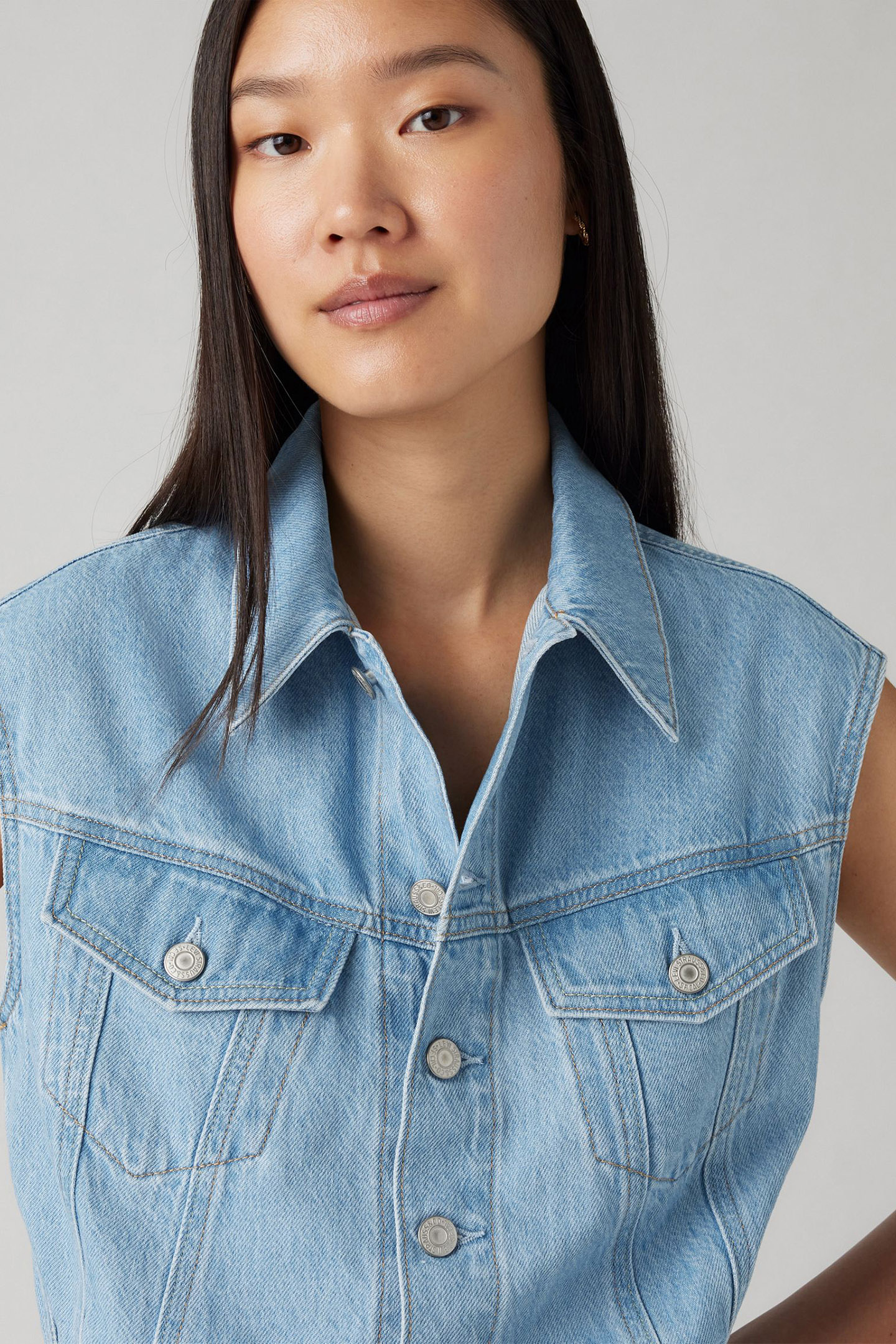 ICONIC SLEEVELESS LIGHTWEIGHT  DRESS LIGHT INDIGO 5