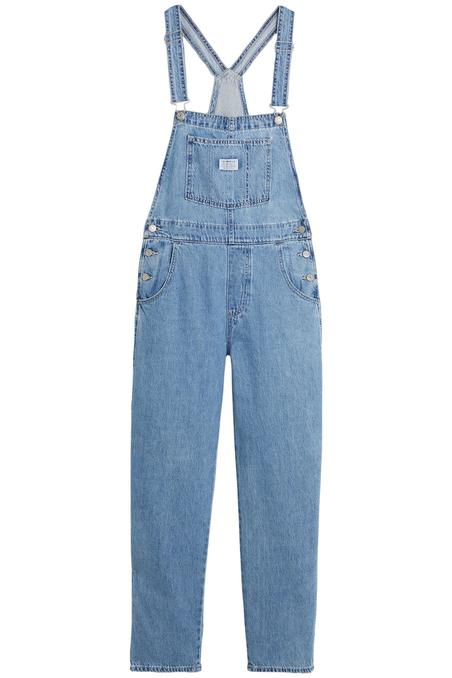 VINTAGE DENIM OVERALLS MED INDIGO 4