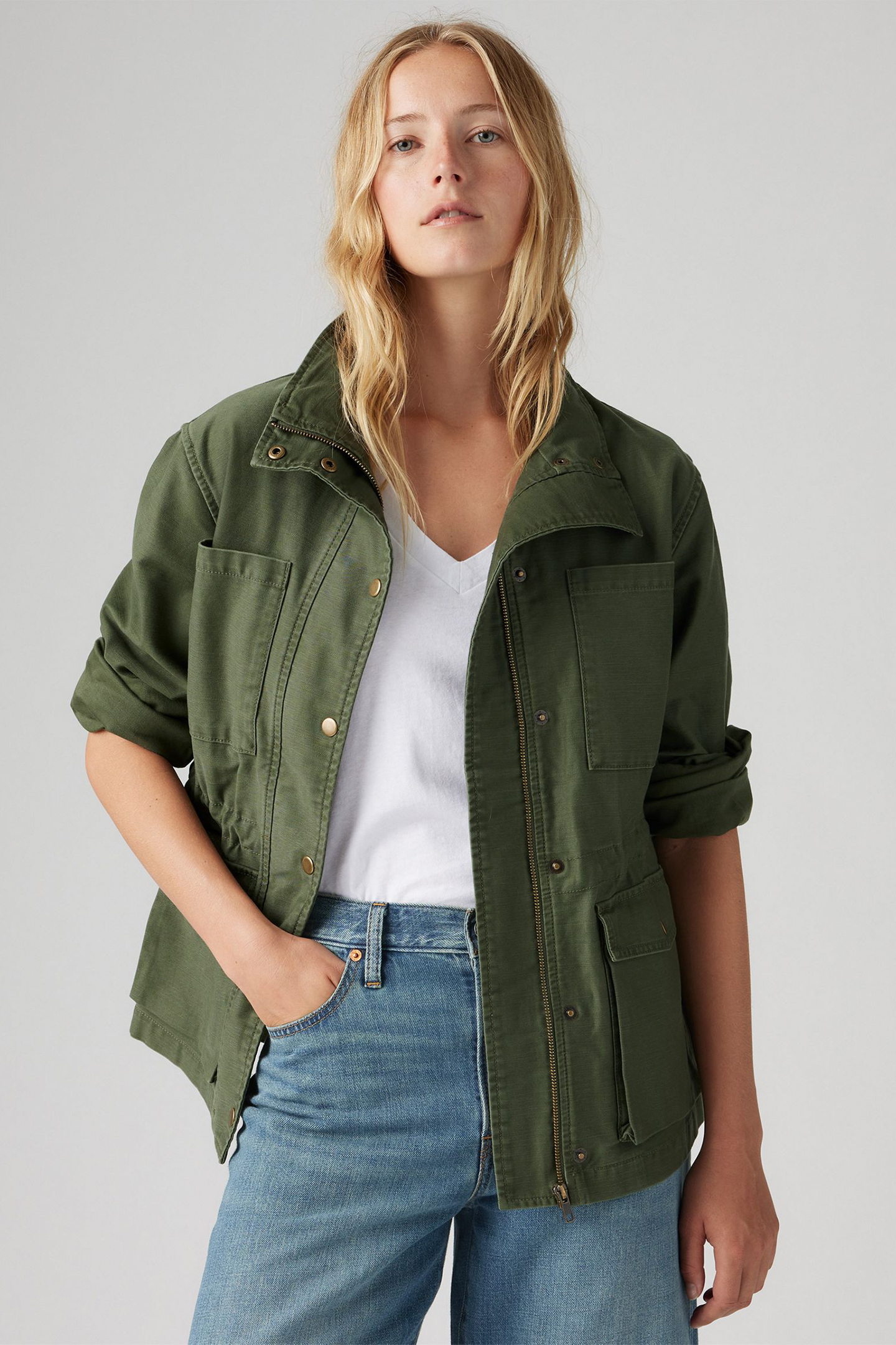 KARLIE UTILITY JACKET GREEN 4