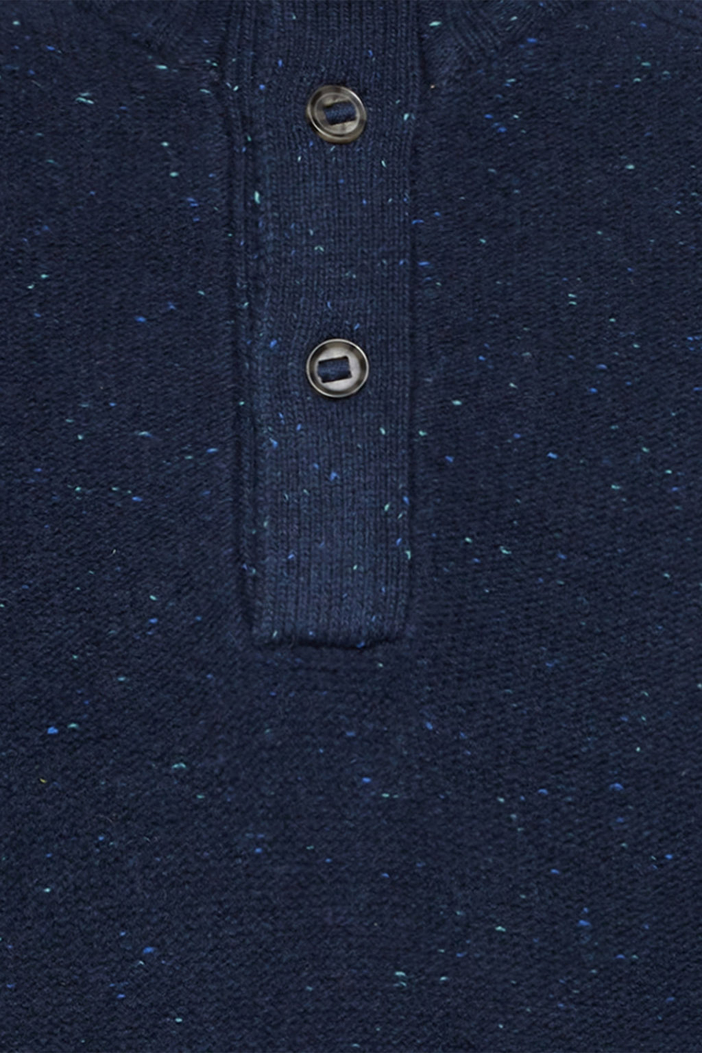 AMADEUSSI DONEGAL BUTTON KNIT DEEP MARINE MELANGE 7