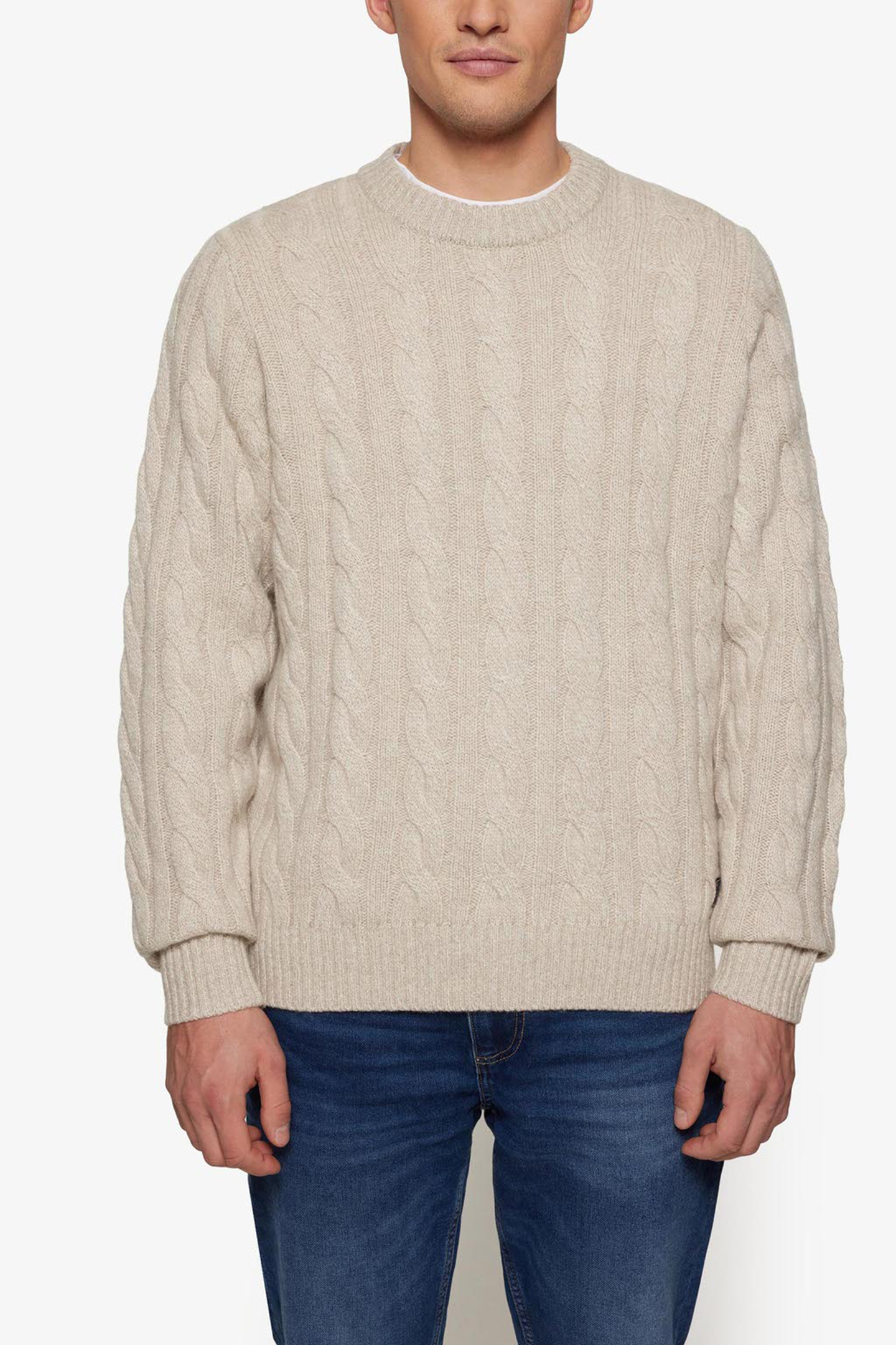 AMINSI CABLE KNIT PURE CASHMERE 1