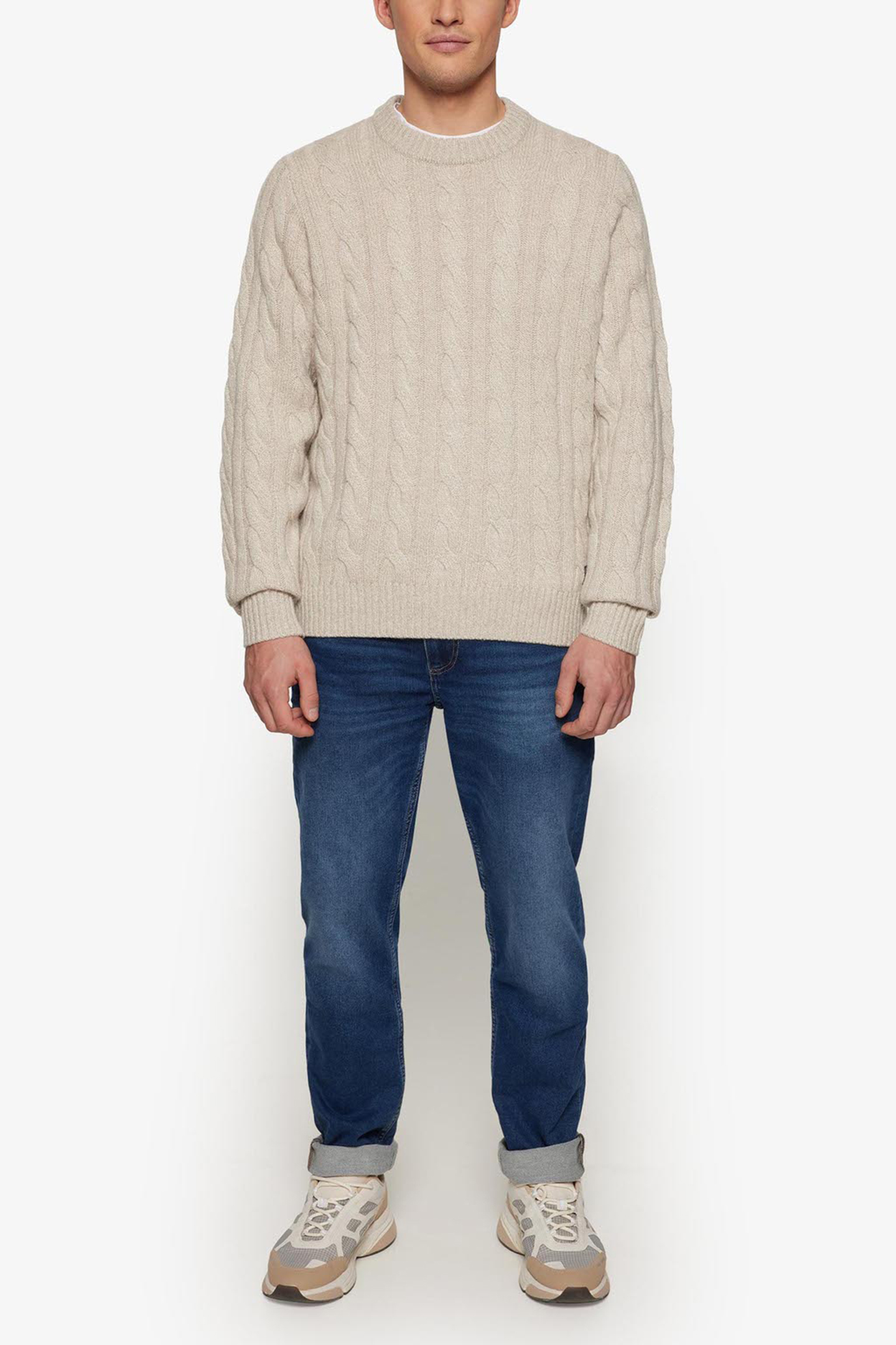 AMINSI CABLE KNIT PURE CASHMERE 3