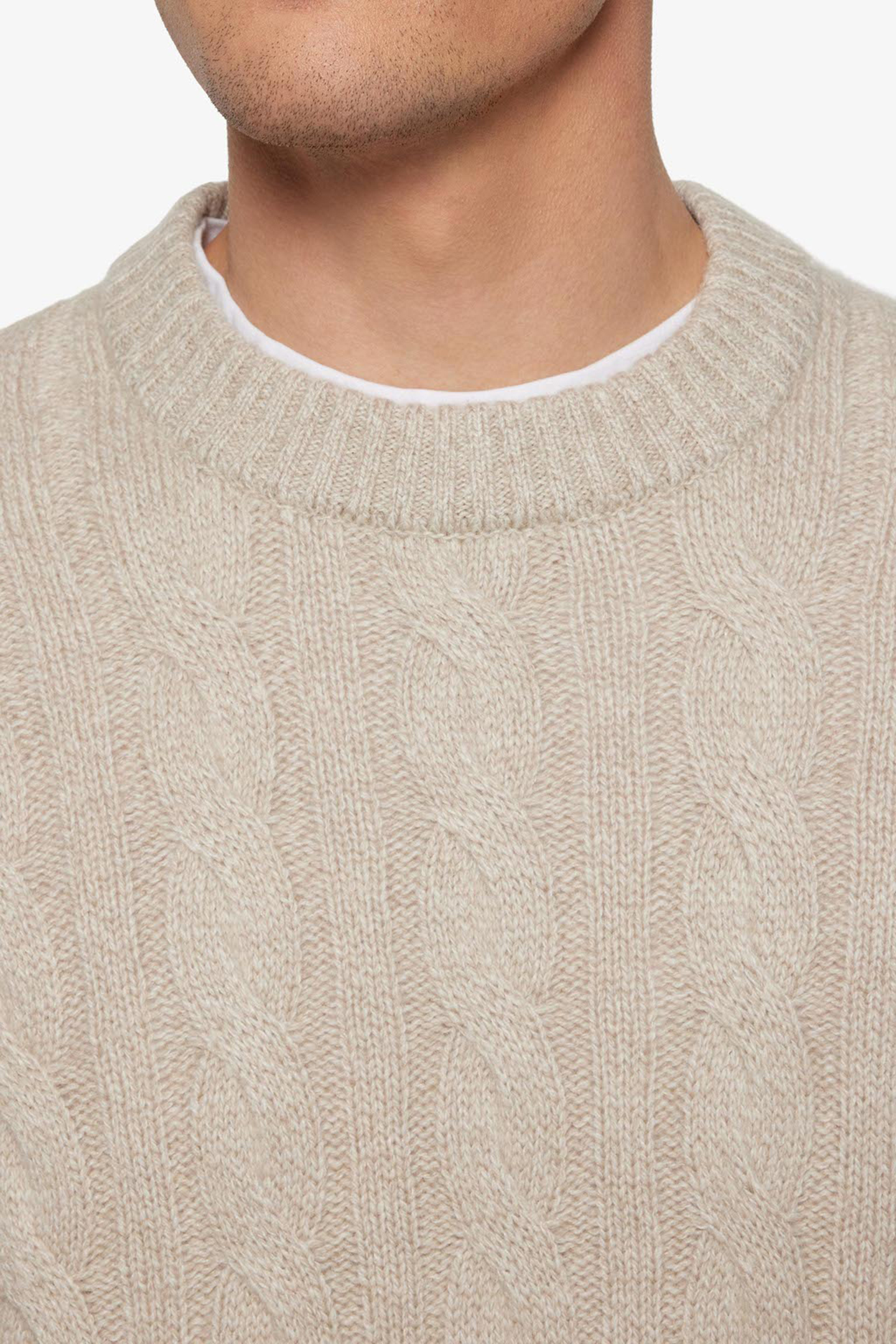 AMINSI CABLE KNIT PURE CASHMERE 6
