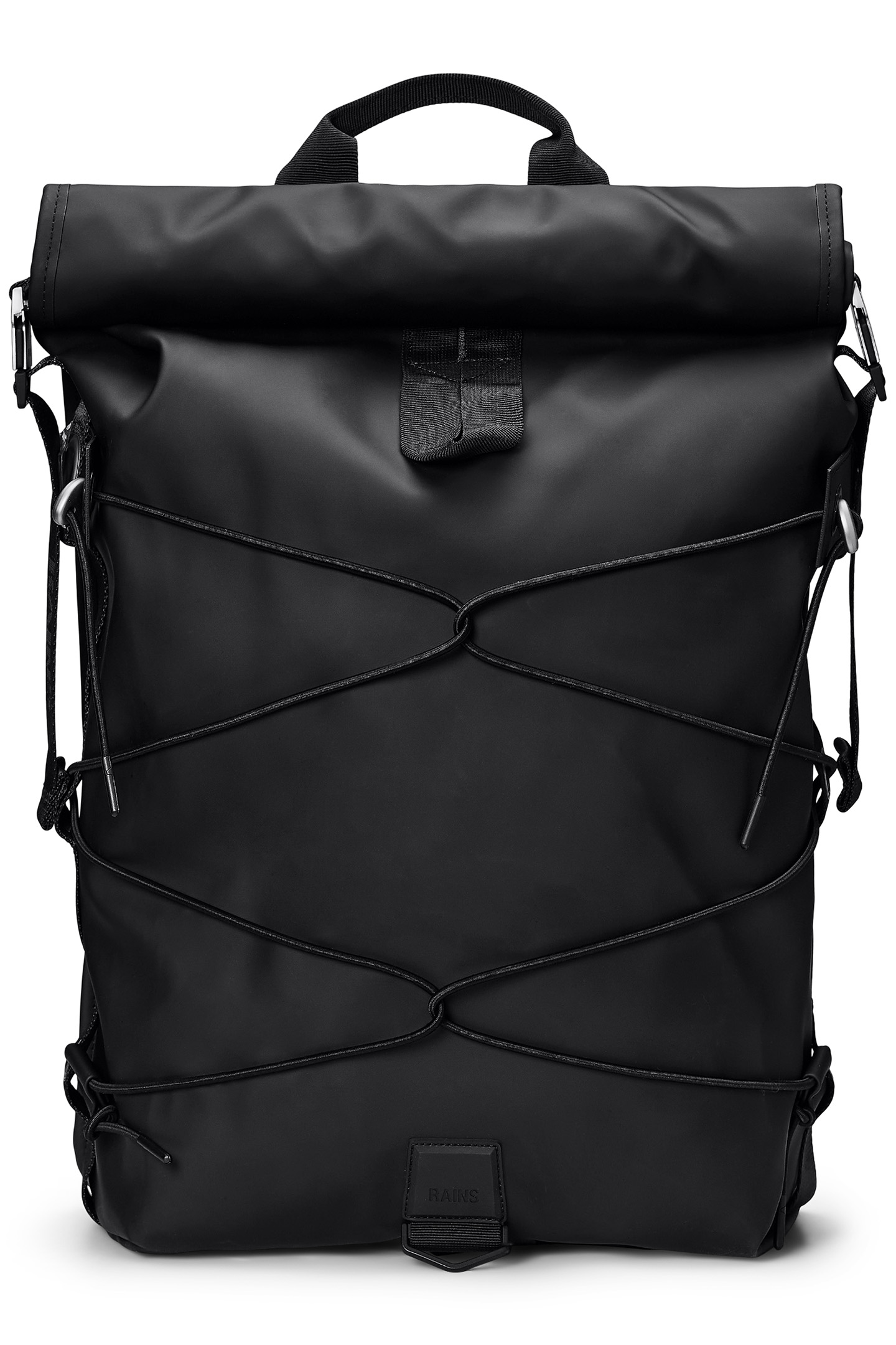 UNISEX TRAIL CORD ROLLTOP BACKPACK W3 BLACK 1