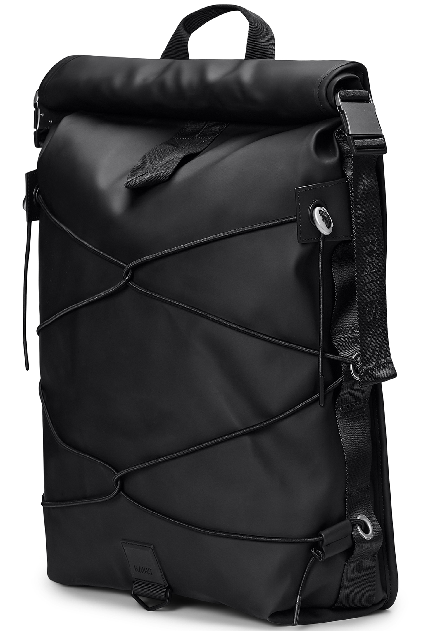 UNISEX TRAIL CORD ROLLTOP BACKPACK W3 BLACK 3