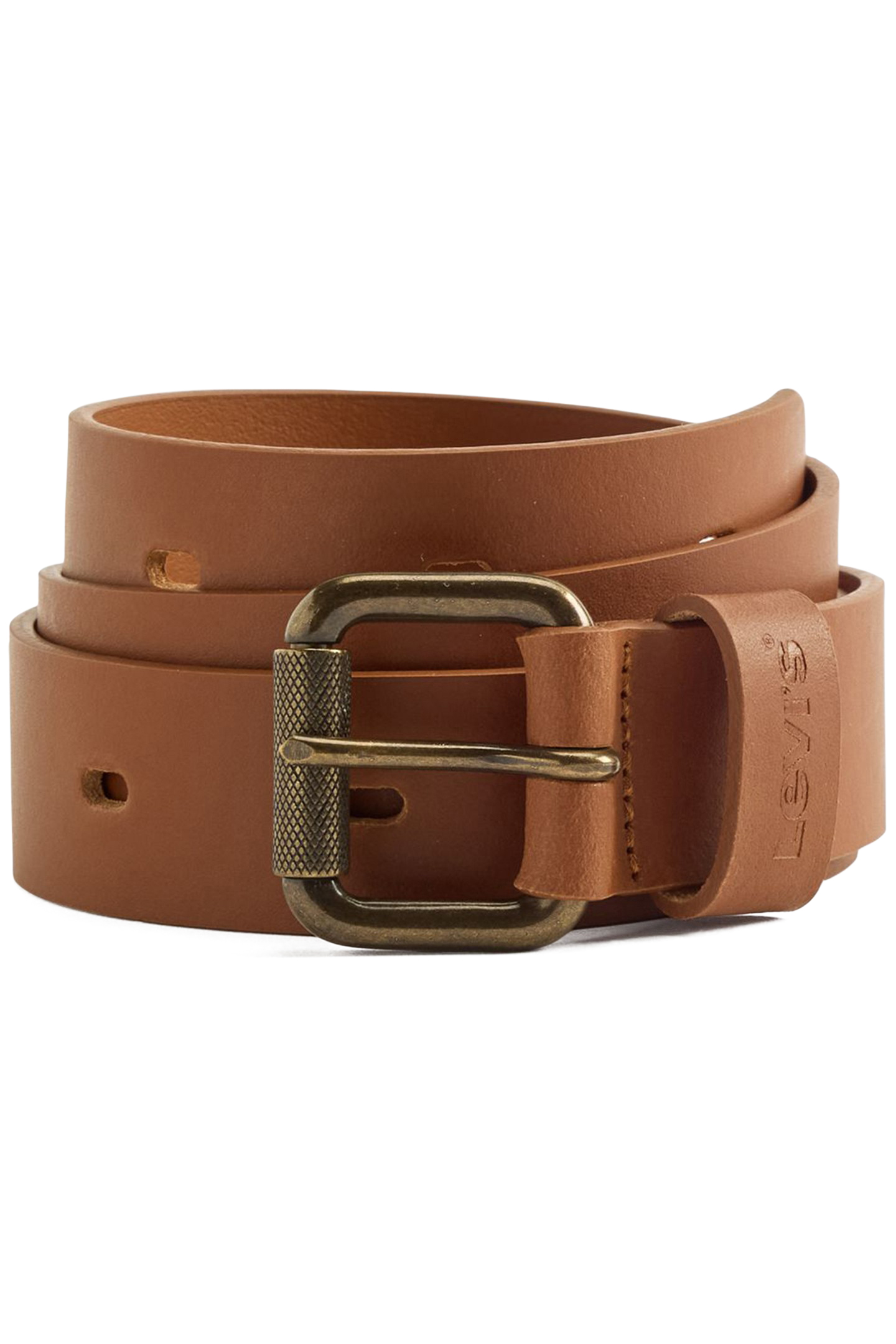 OVAL PERF BELT BROWN 1