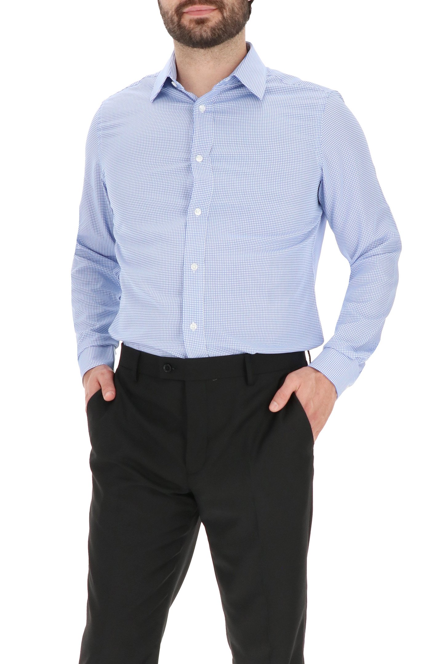 4 WAY STRETCHDRESS SHIRT LIGHT BLUE 4