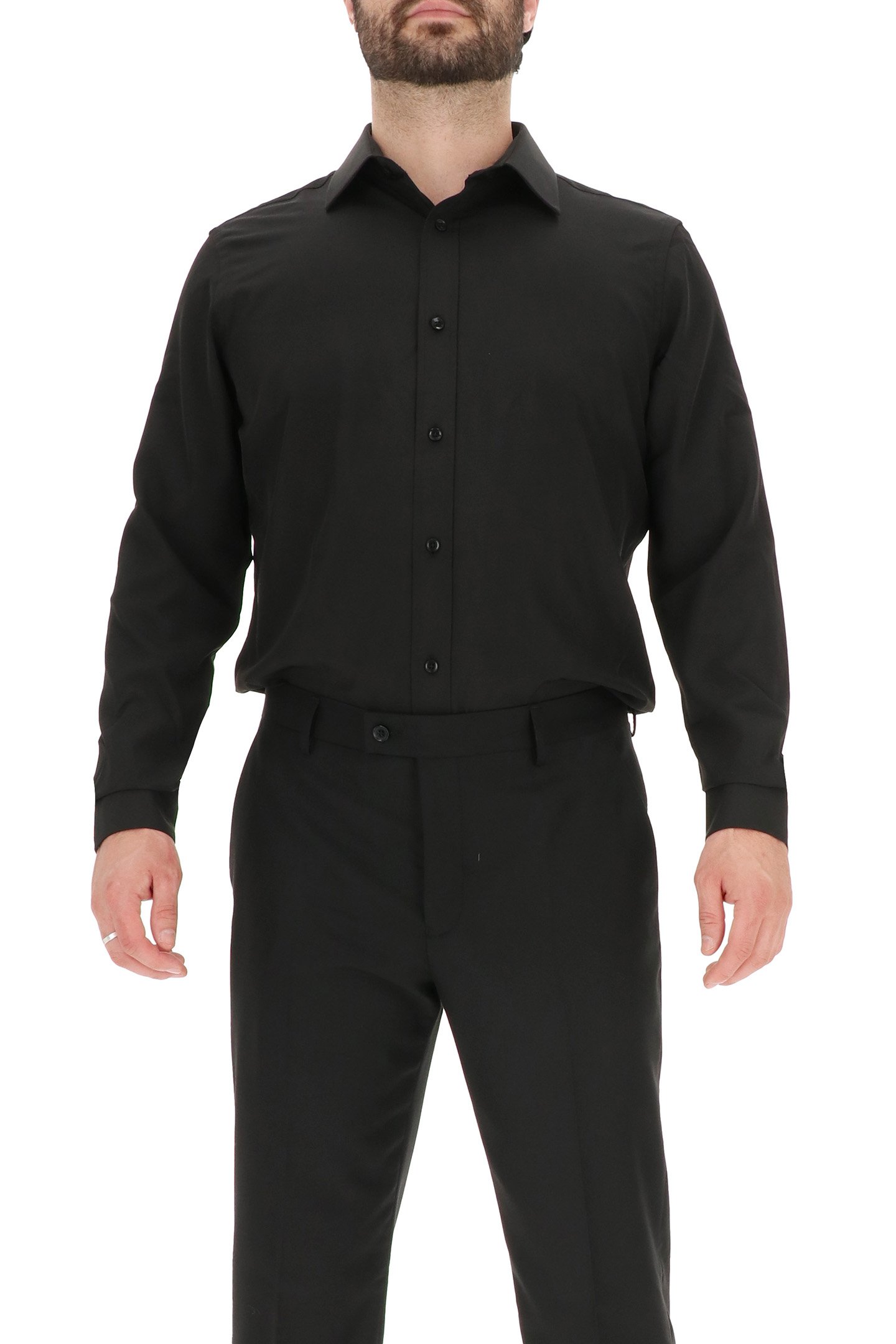 4 WAY STRETCHDRESS SHIRT BLACK 1