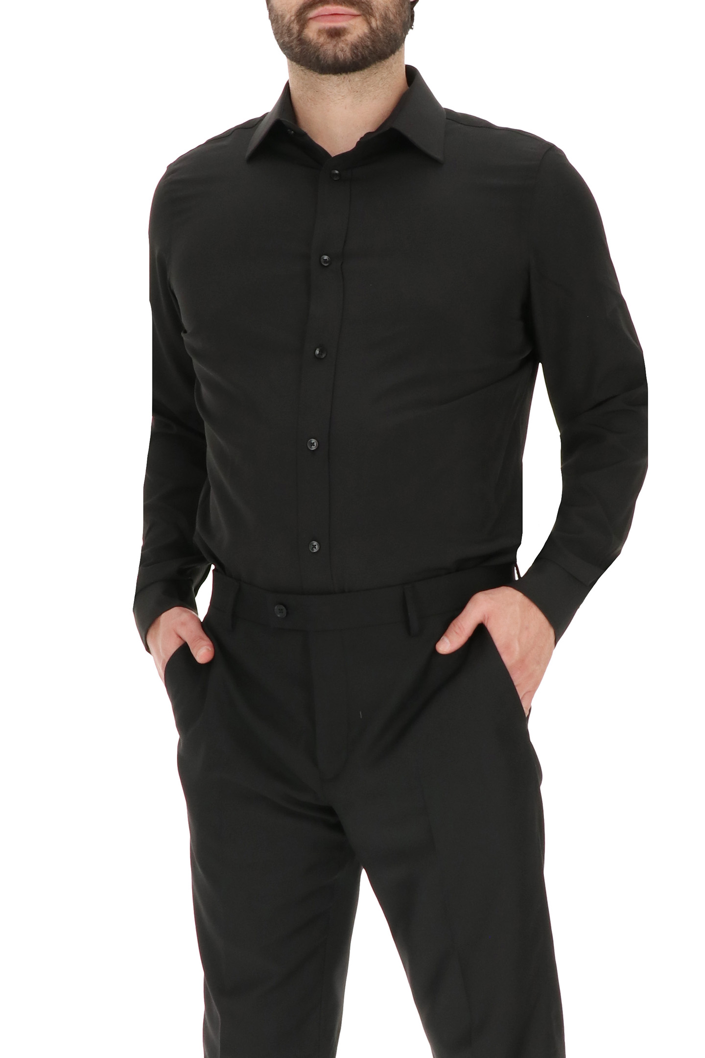 4 WAY STRETCHDRESS SHIRT BLACK 4