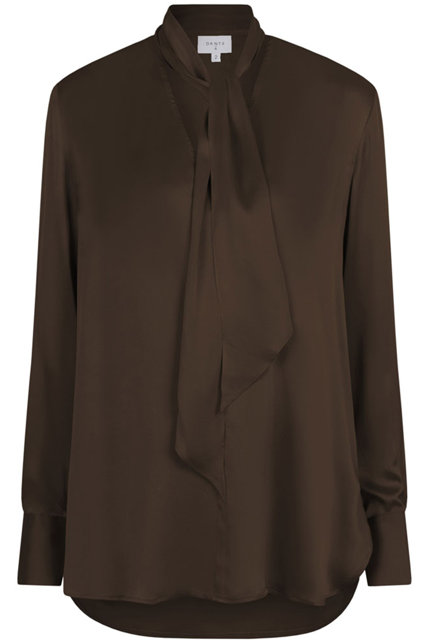 MYSTÈRE SCARF SILK BLOUSE OLIVE VINE 3