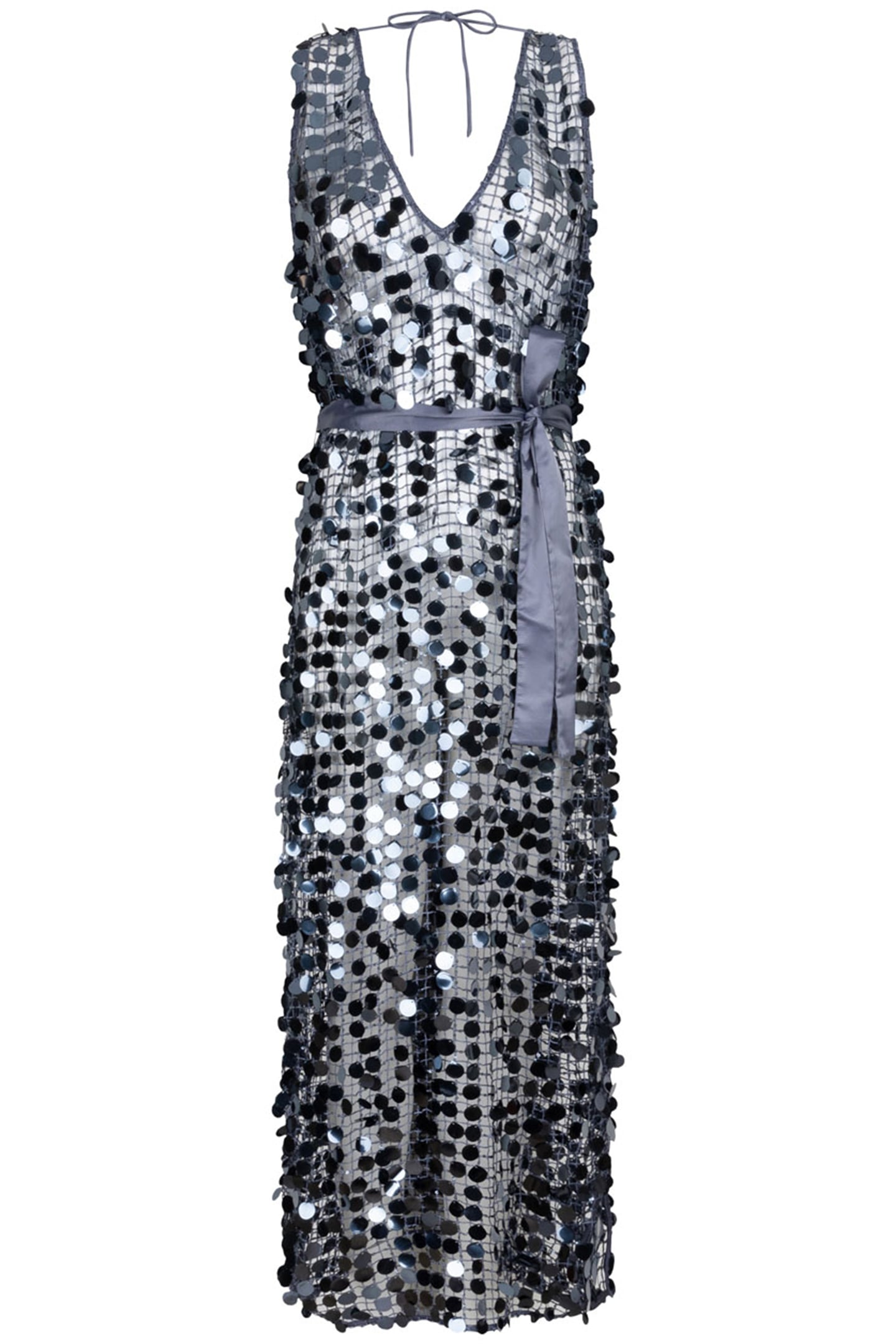 BABYLON SEQUINS DRESS ASH BLUE 3