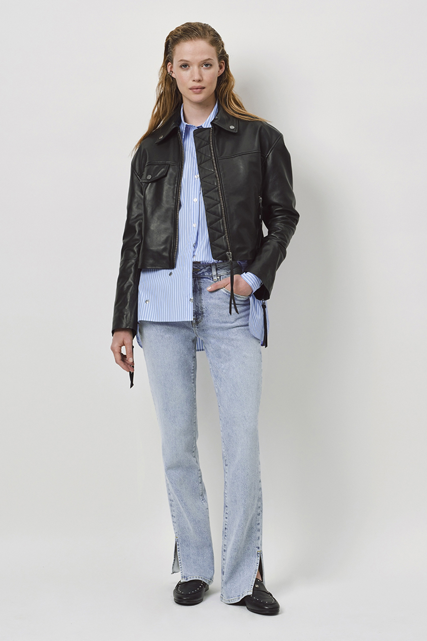 FUSE STRAIGHT LEG JEANS BLEACHED DENIM 1