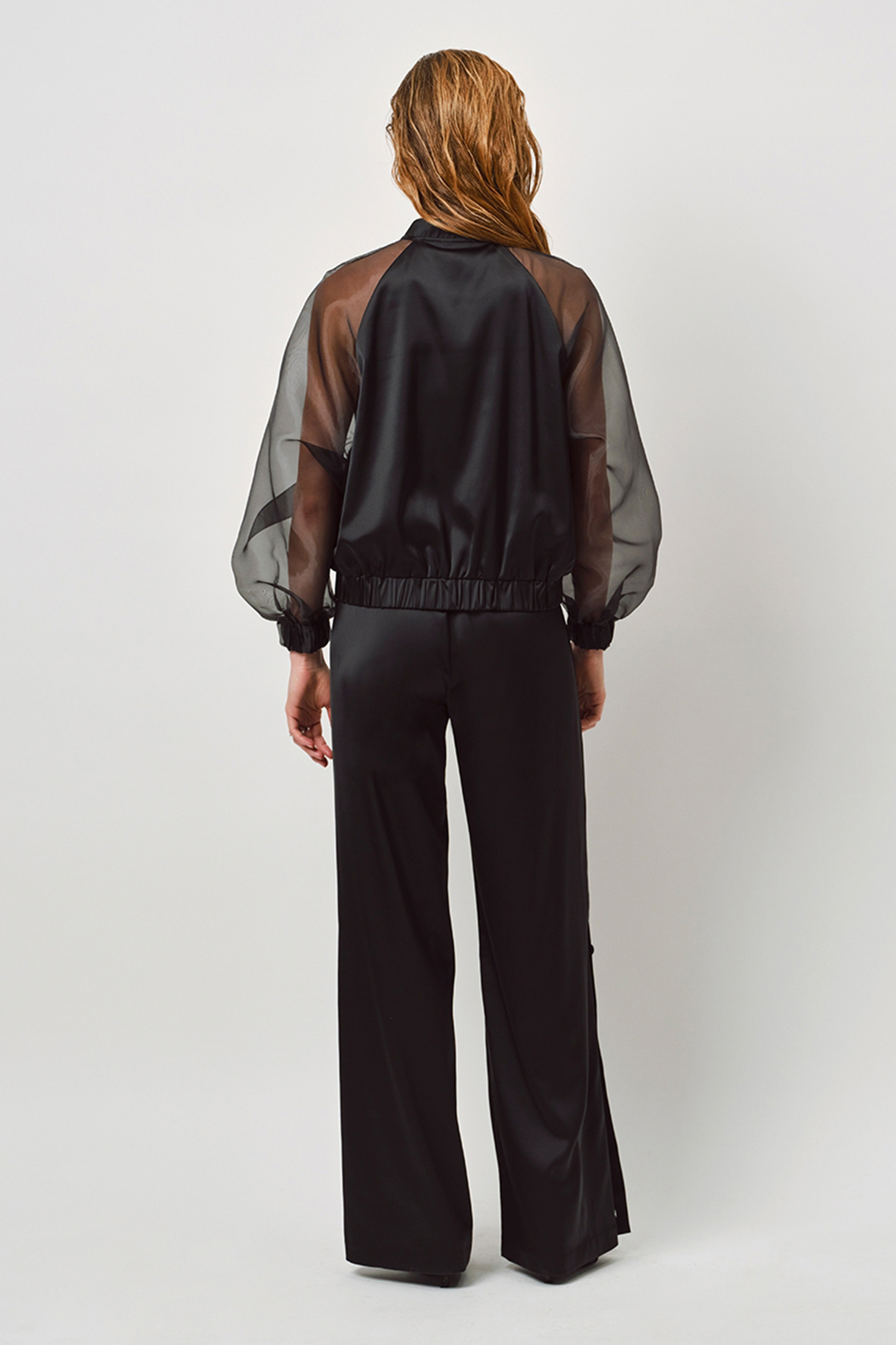 TULLYA SATIN BOMBER RAVEN 2