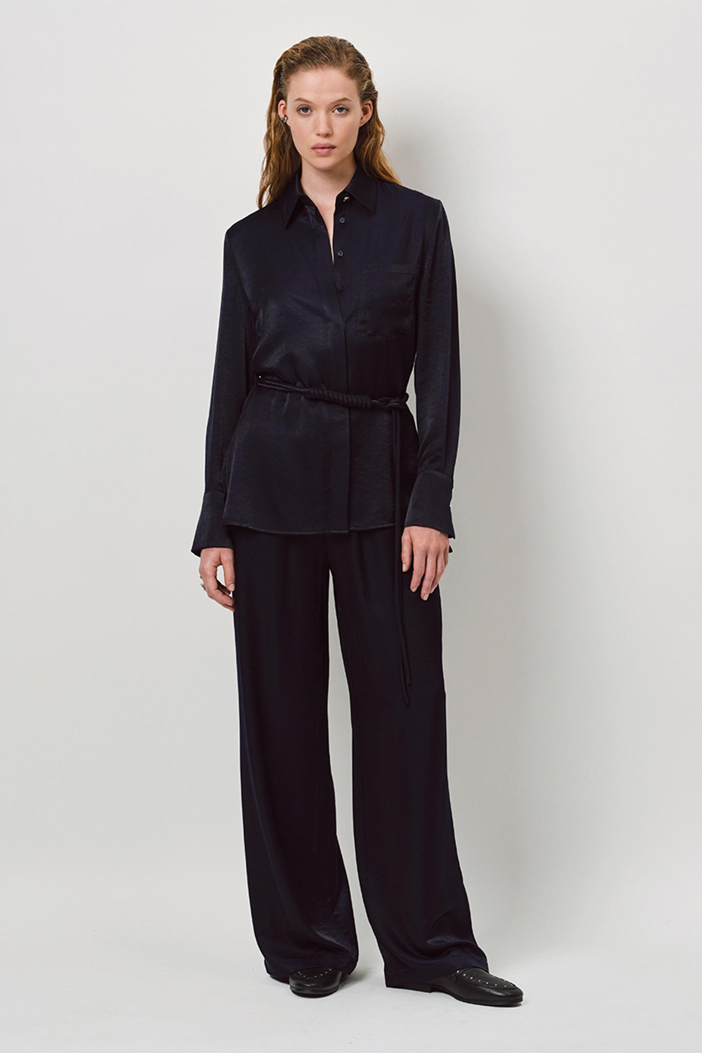 NOLDY WIDE LEG PANTS SAPPHIRE 1