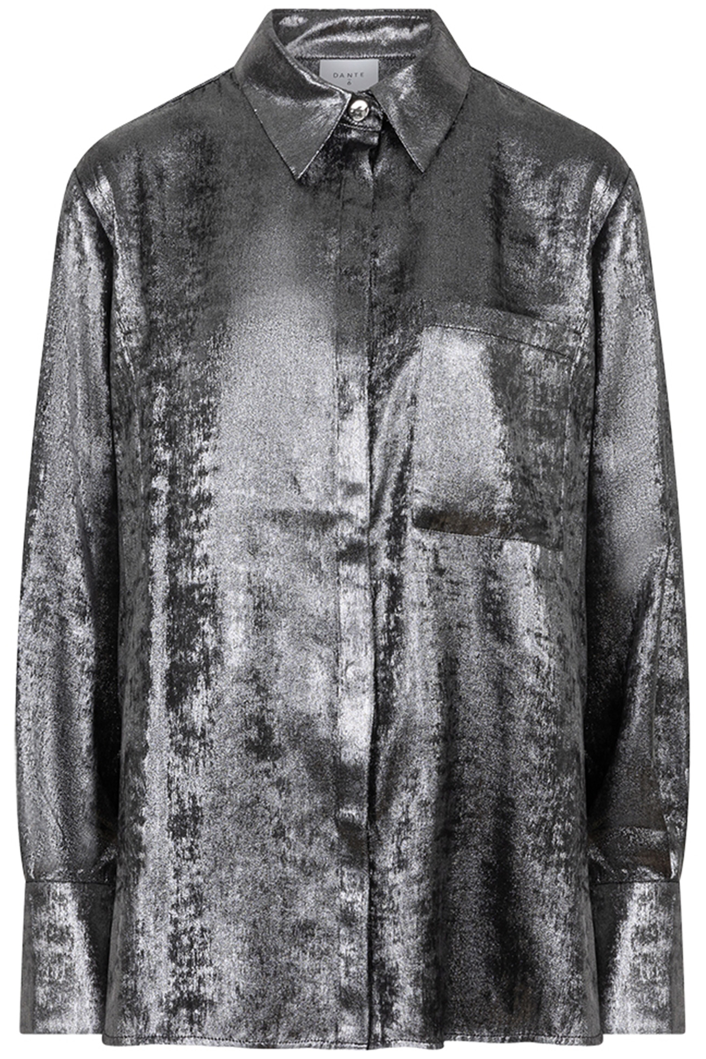 CATHIN METALLIC LONG SHIRT GUN METAL 3