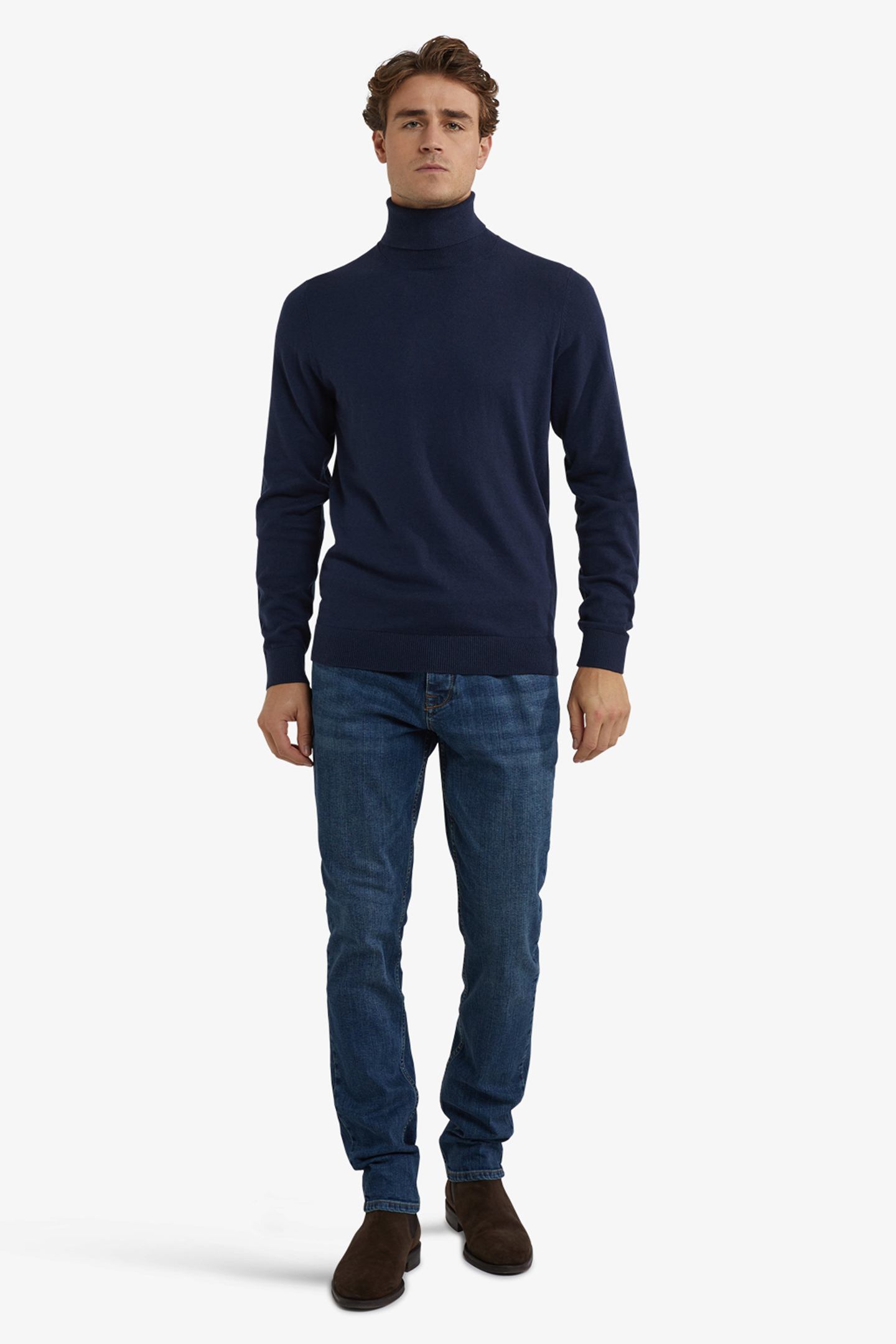 ROLL NECK SWEATER NAVY 2