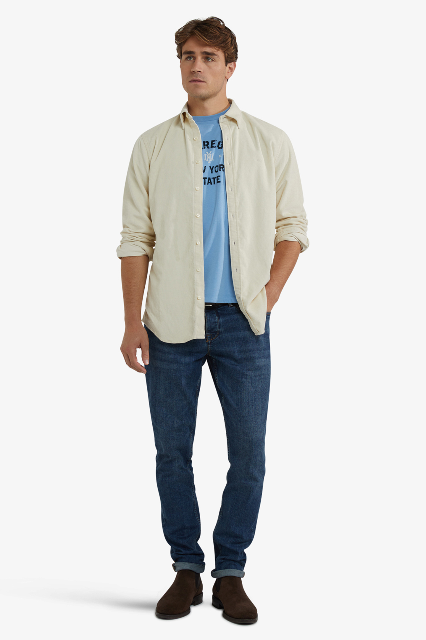 CORDUROY SHIRT OFF WHITE 2