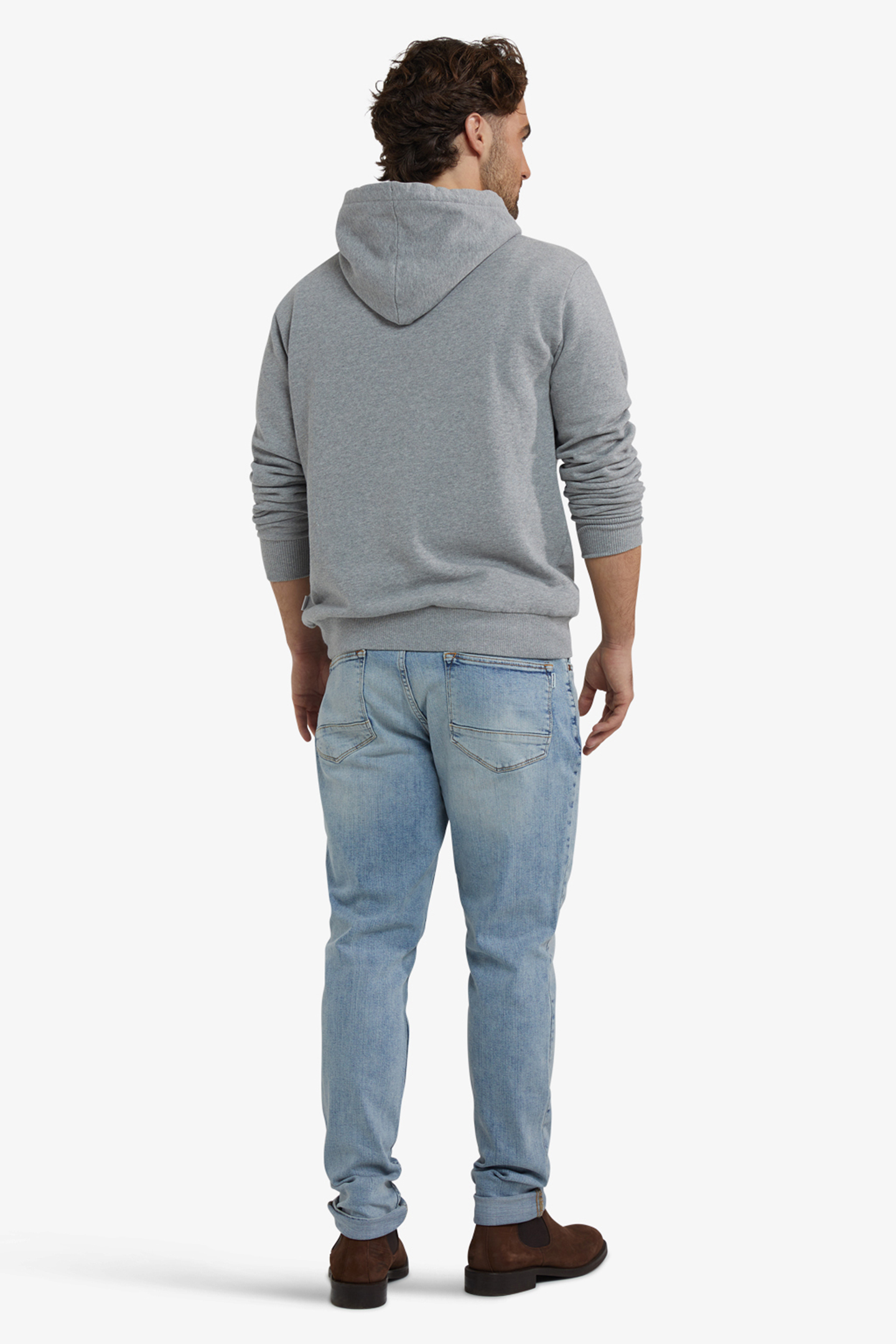 GRAPHIC HOODY MEDIUM GREY MELANGE 3