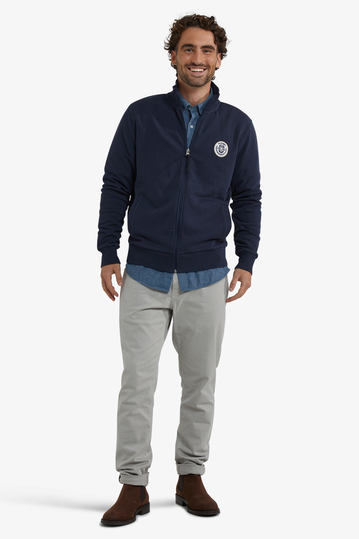 ZIP THRU SWEATSHIRT NAVY 2