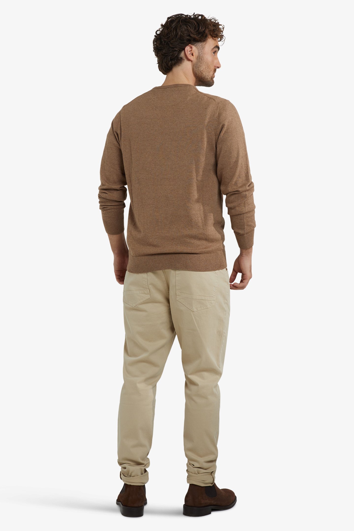 C-NECK SWEATER WALNUT 3