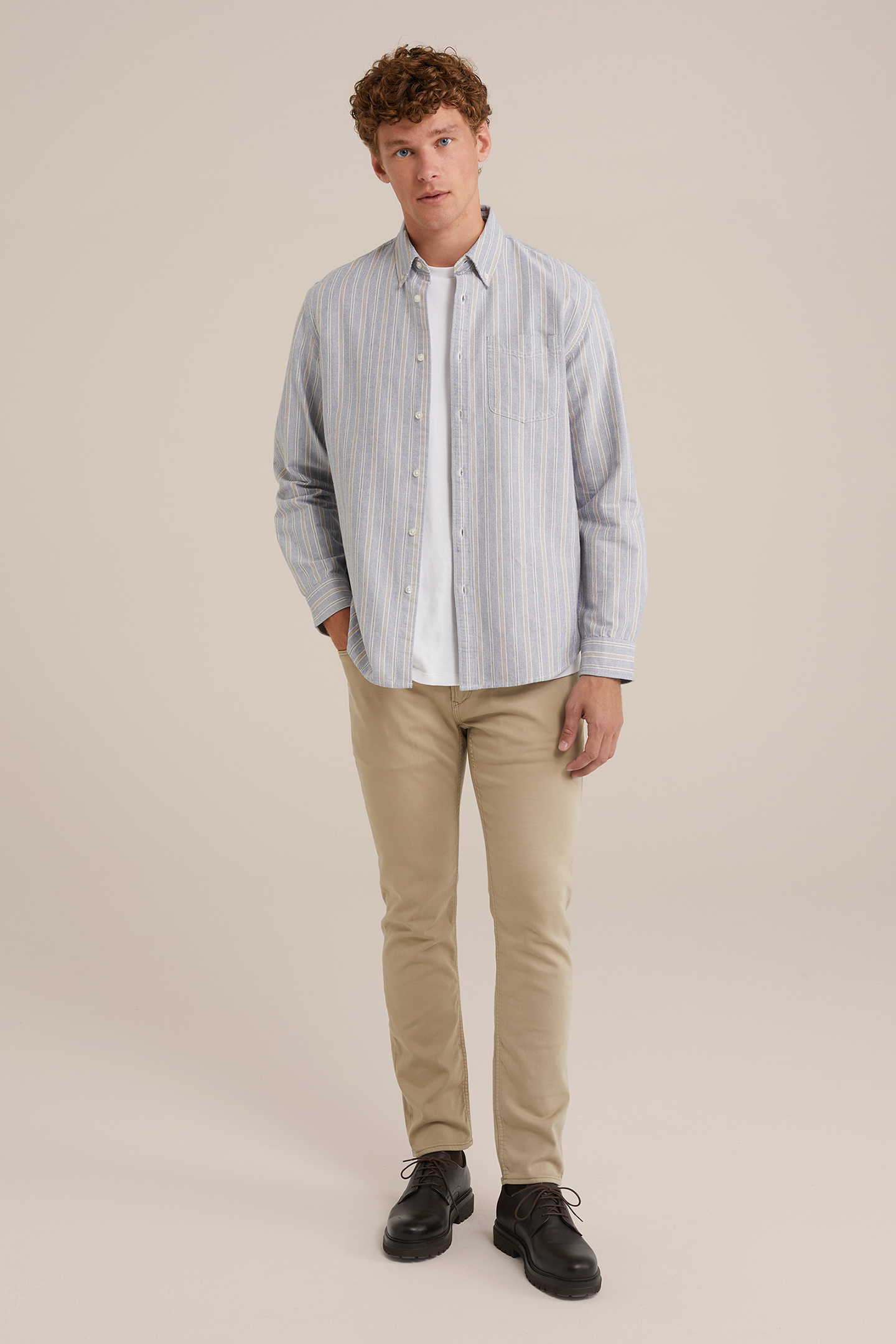 5-POCKET MID WAIST BEIGE 3