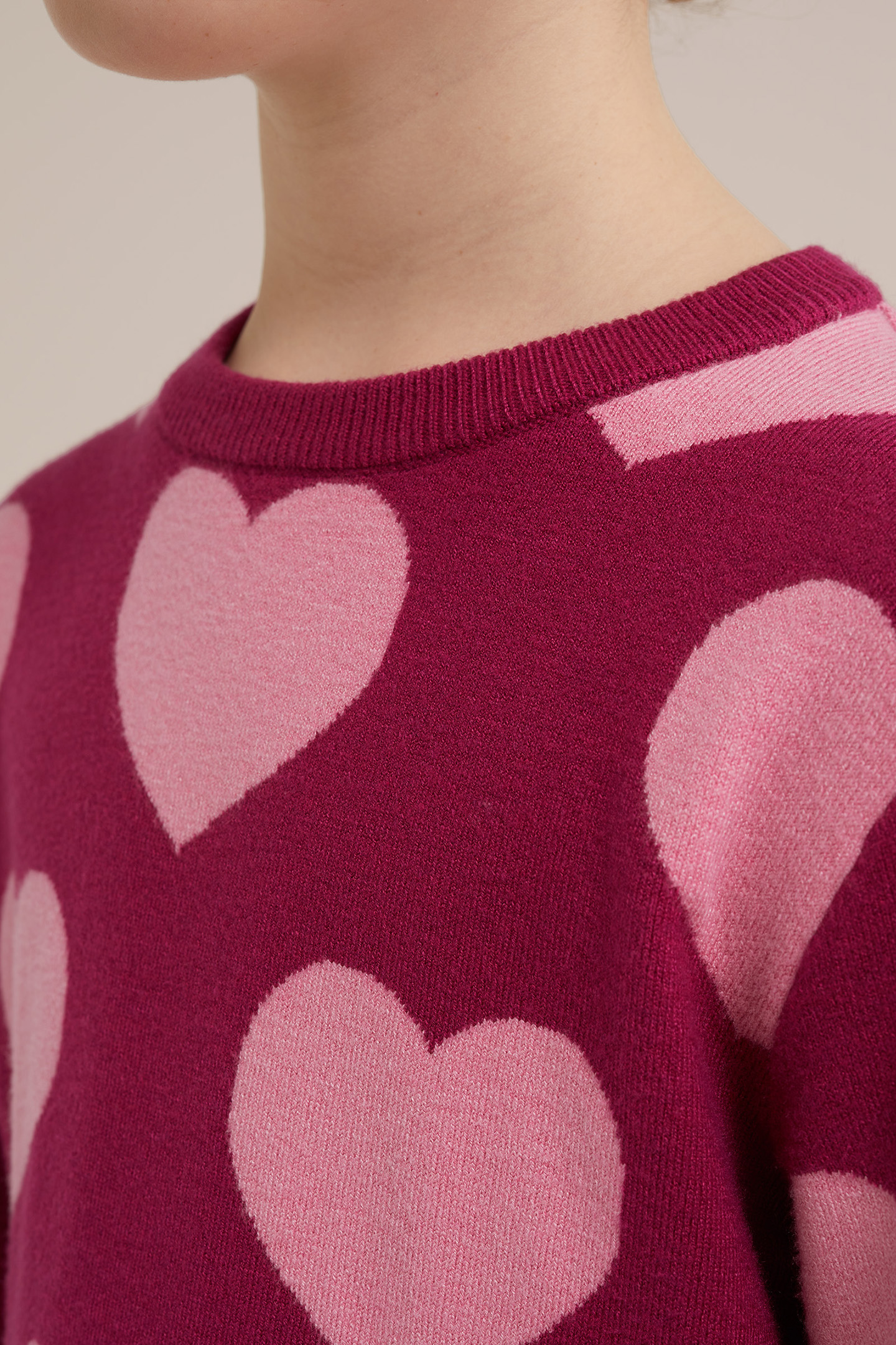 GEBREIDE TRUI BRIGHT PINK 5