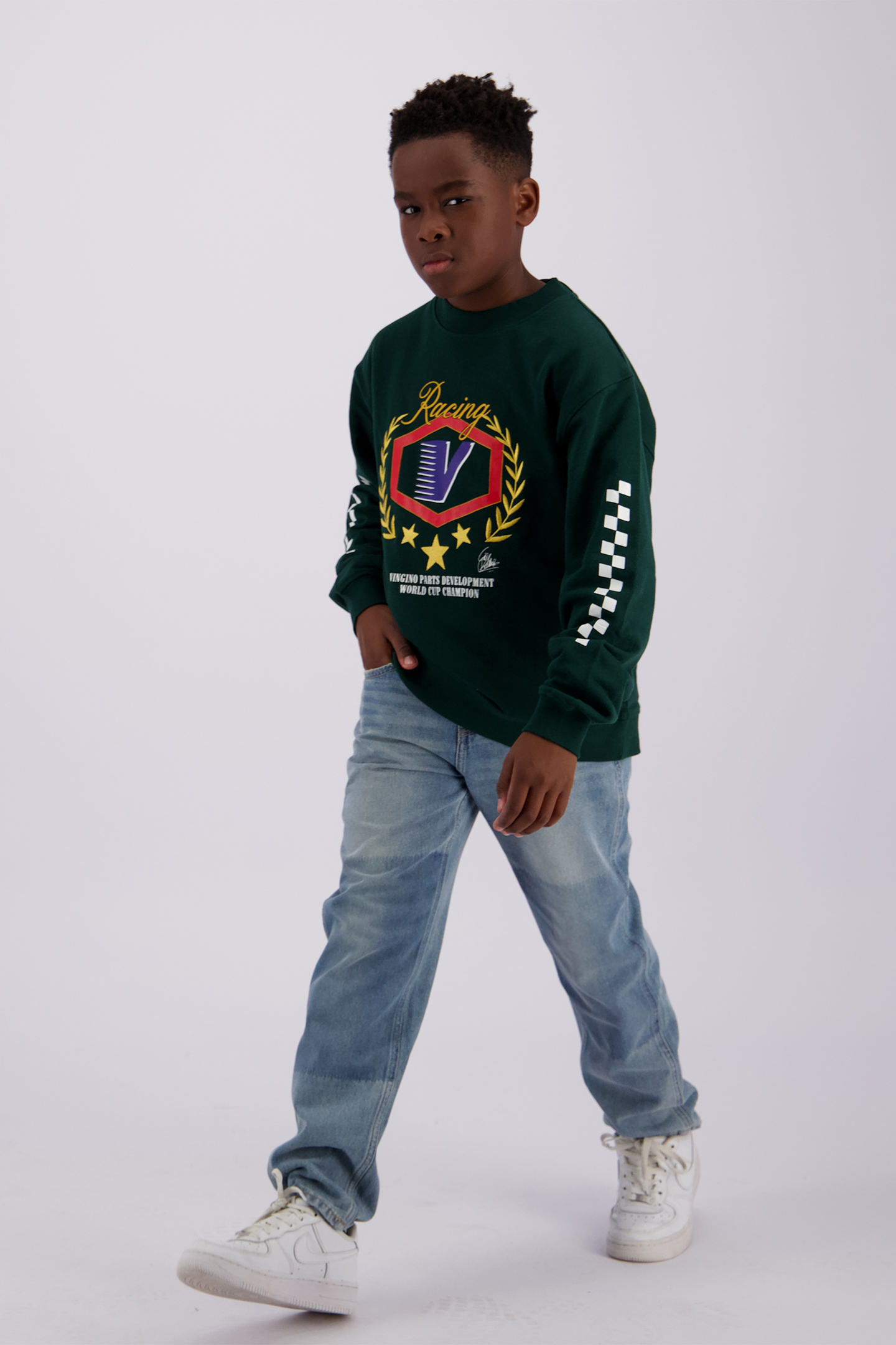BOYS NARIN SWEATER RACING GREEN 5