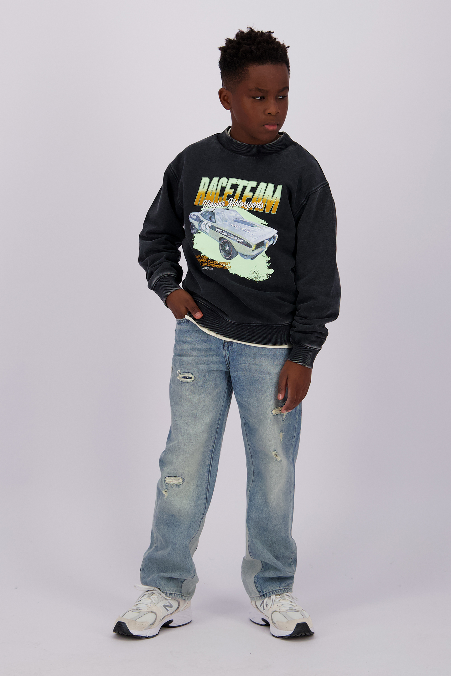 BOYS NAS SWEATER DEEP BLACK 1