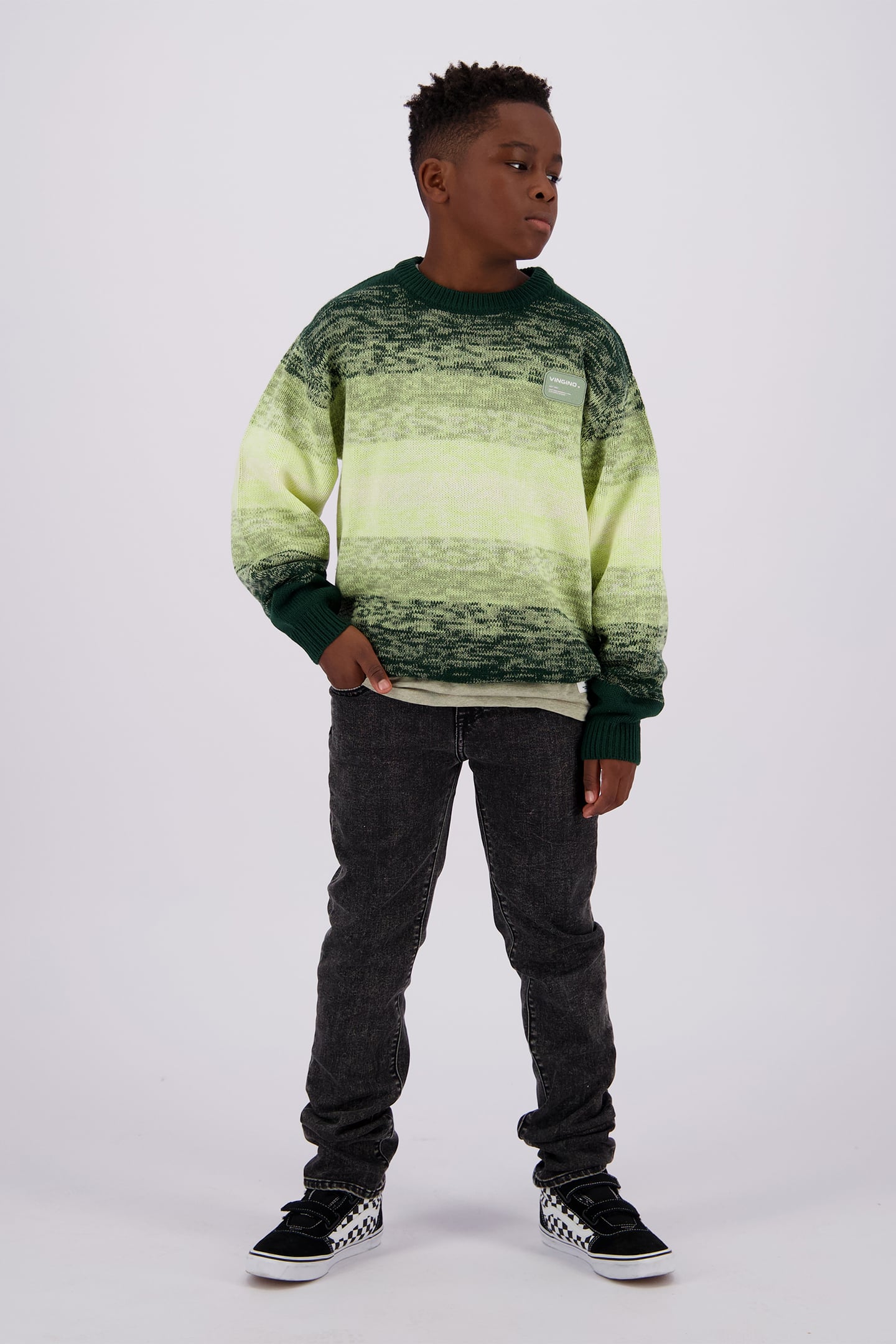 BOYS MOSS FLAT KNIT KEY LIME 1