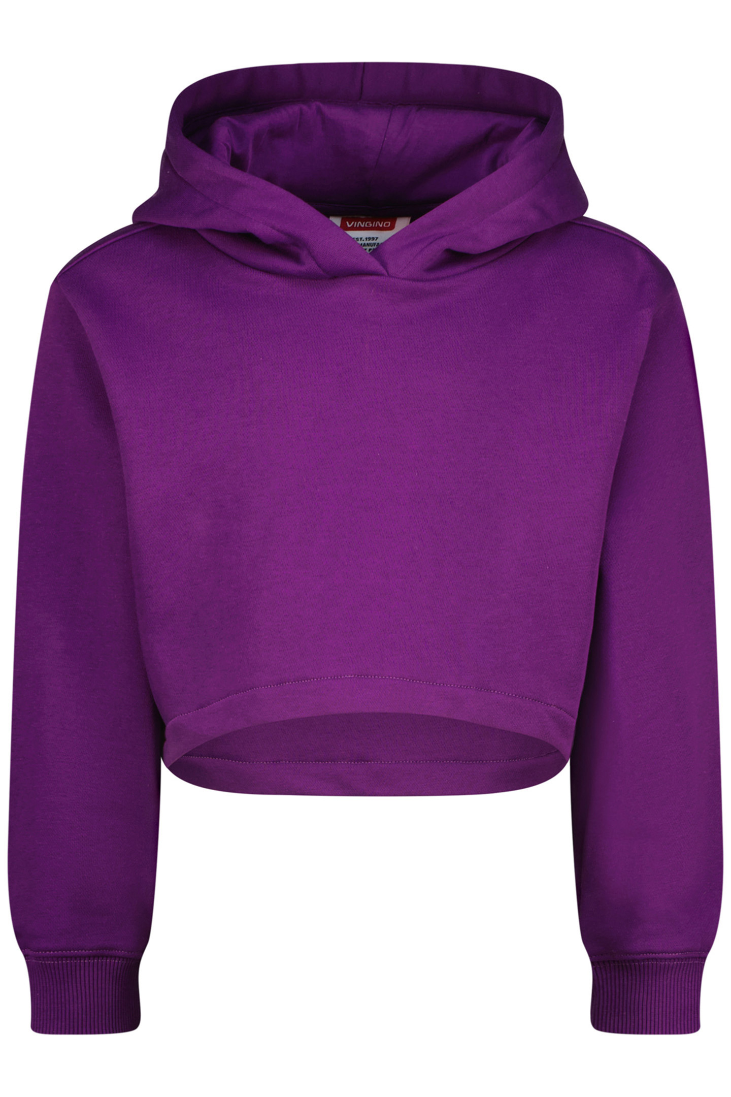 GIRLS G-BASIC-SWEAT-HOODY CROP HOODY ULTRA PURPLE 1