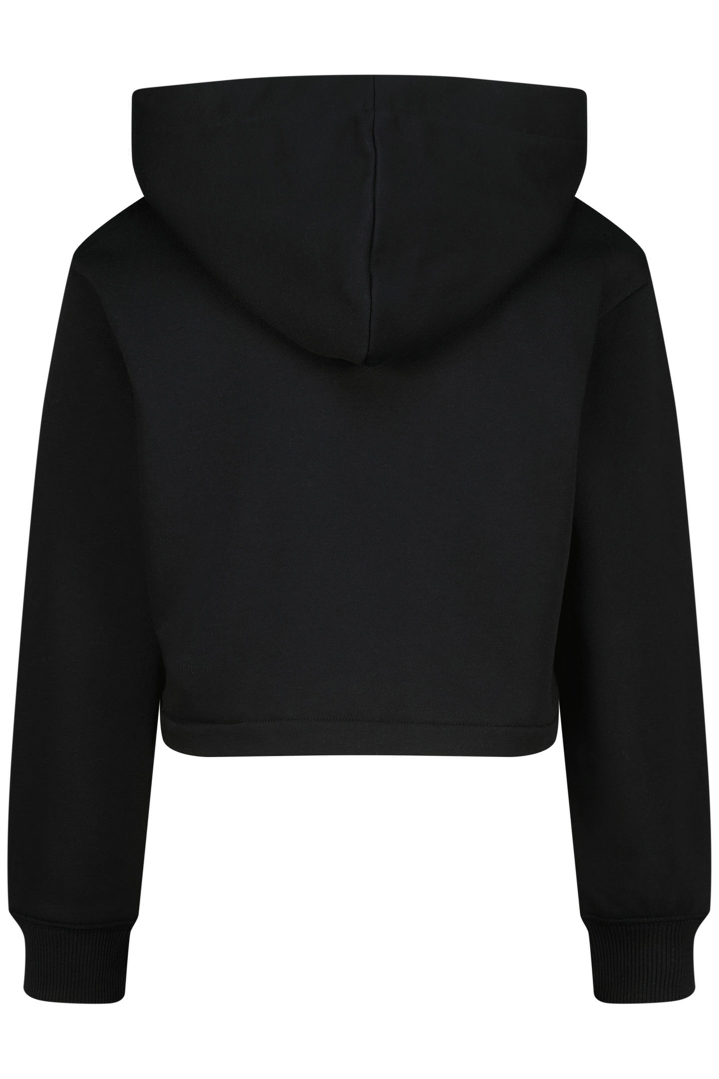 GIRLS G-BASIC-SWEAT-HOODY CROP HOODY DEEP BLACK 4