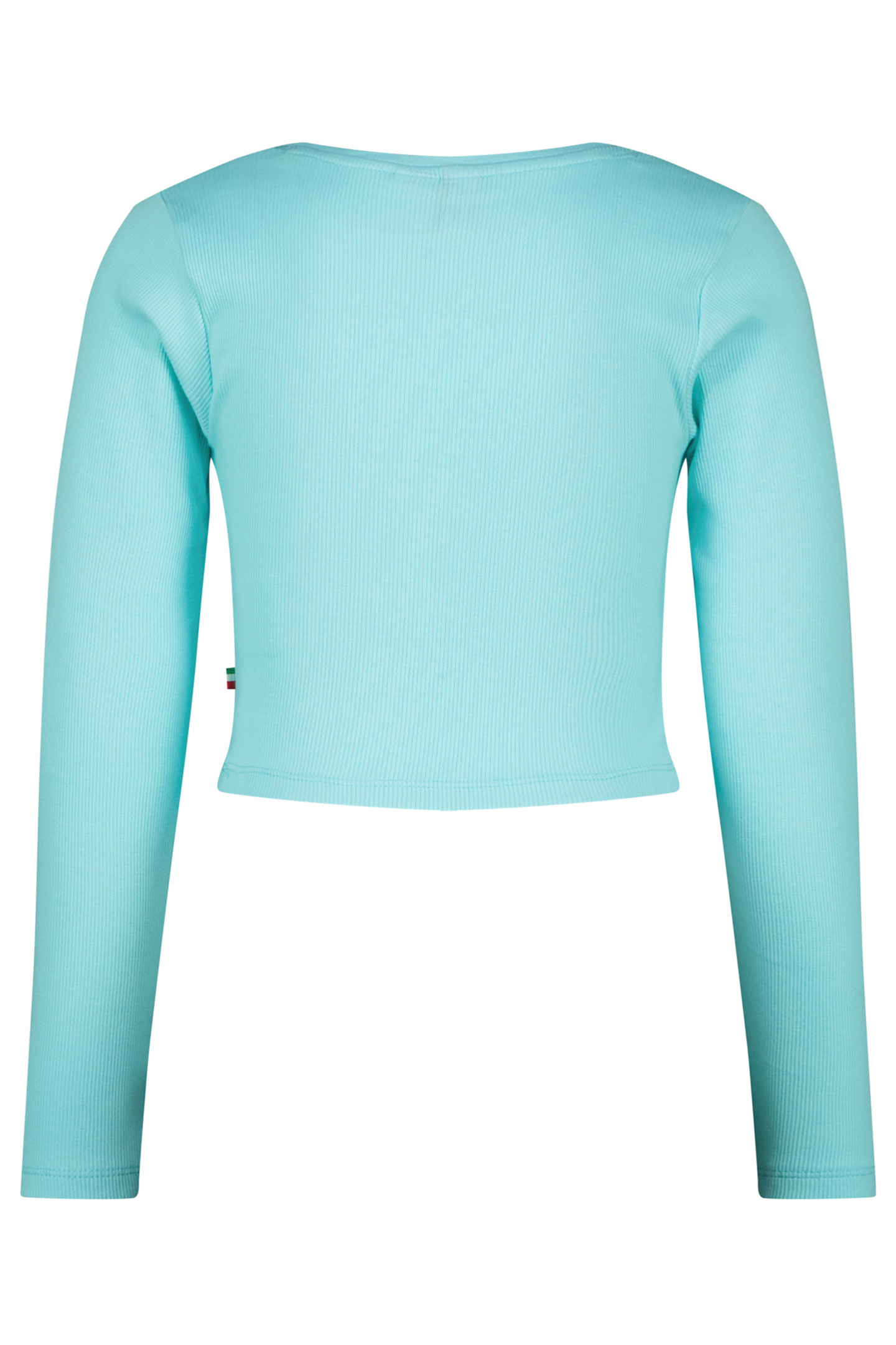 GIRLS G-BASIC-CROP RIB LONGSLEEVE T-SHIRT ARTIC BLUE 2