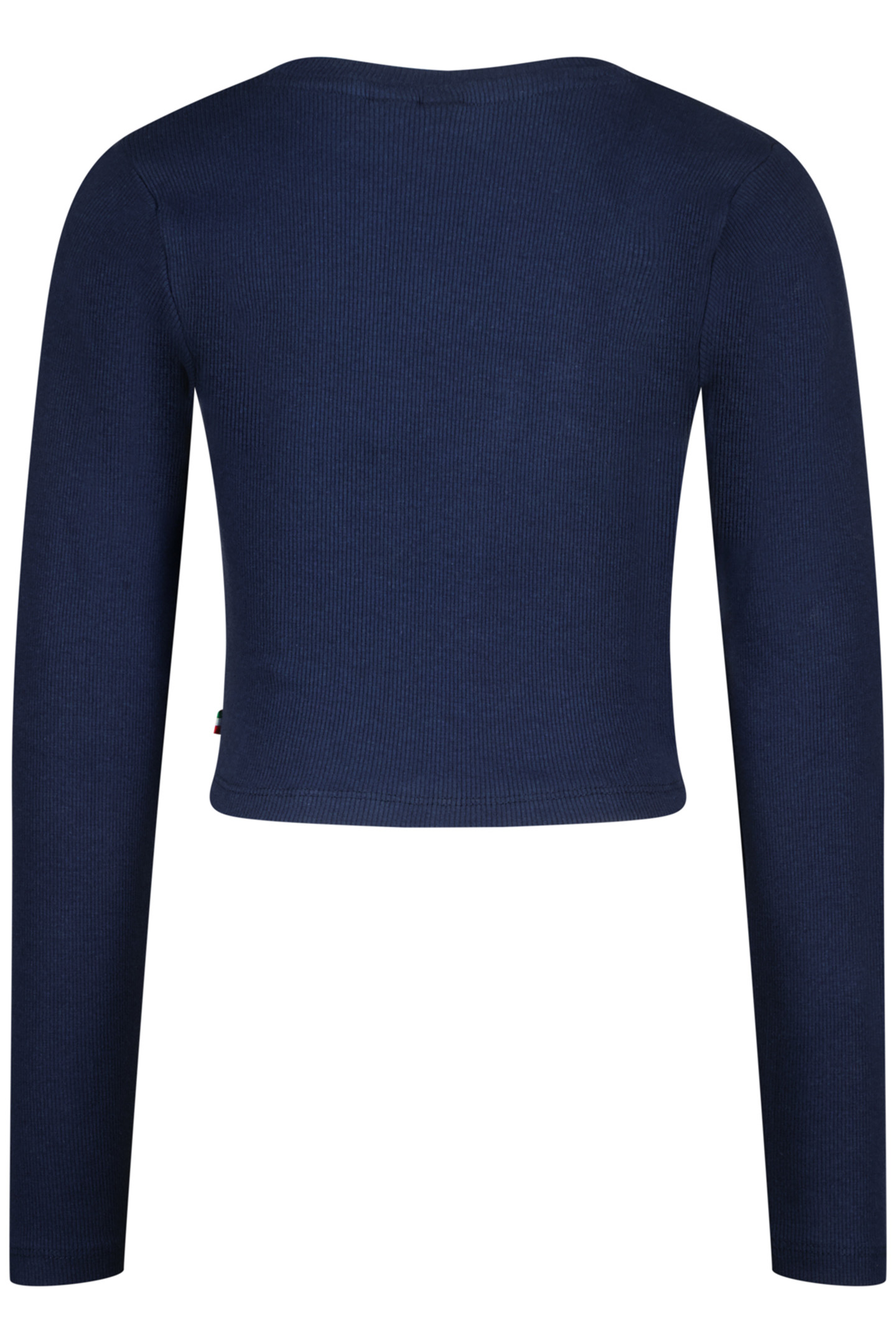 GIRLS G-BASIC-CROP RIB LONGSLEEVE T-SHIRT DARK BLUE 2