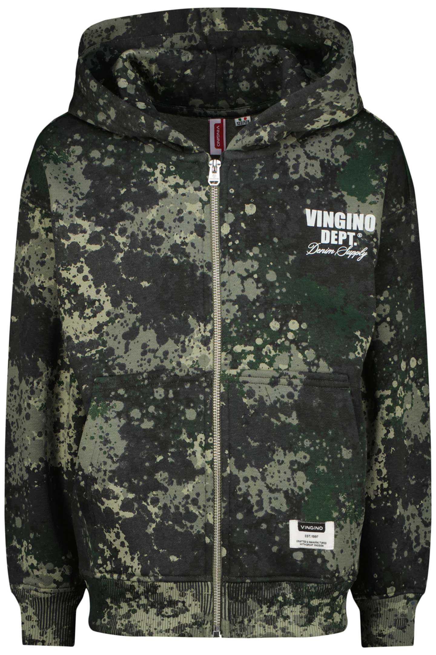BOYS OSTA VEST RACING GREEN 1
