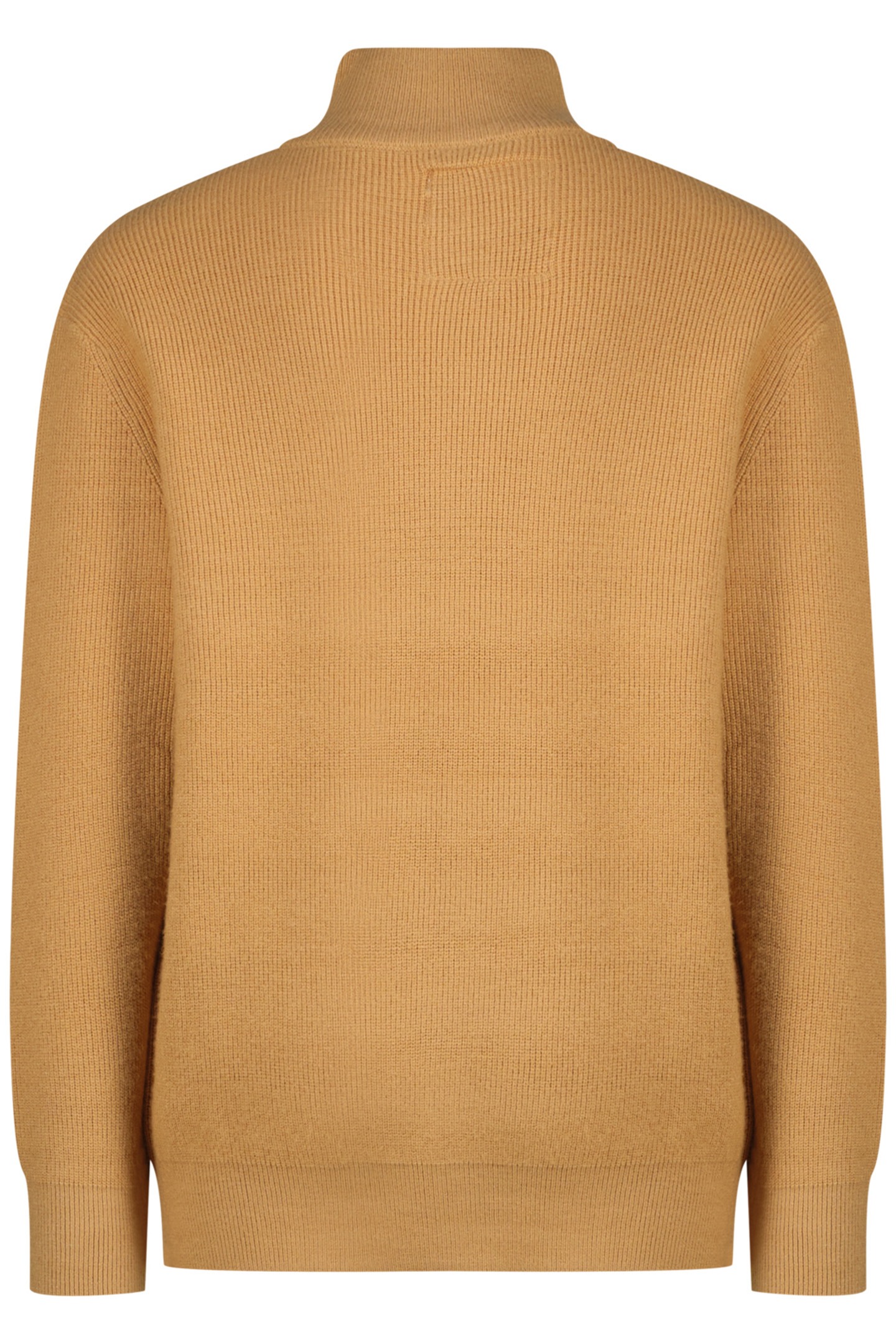 BOYS KNIT-HALF-ZIP FLAT KNIT LATTE SAND 2