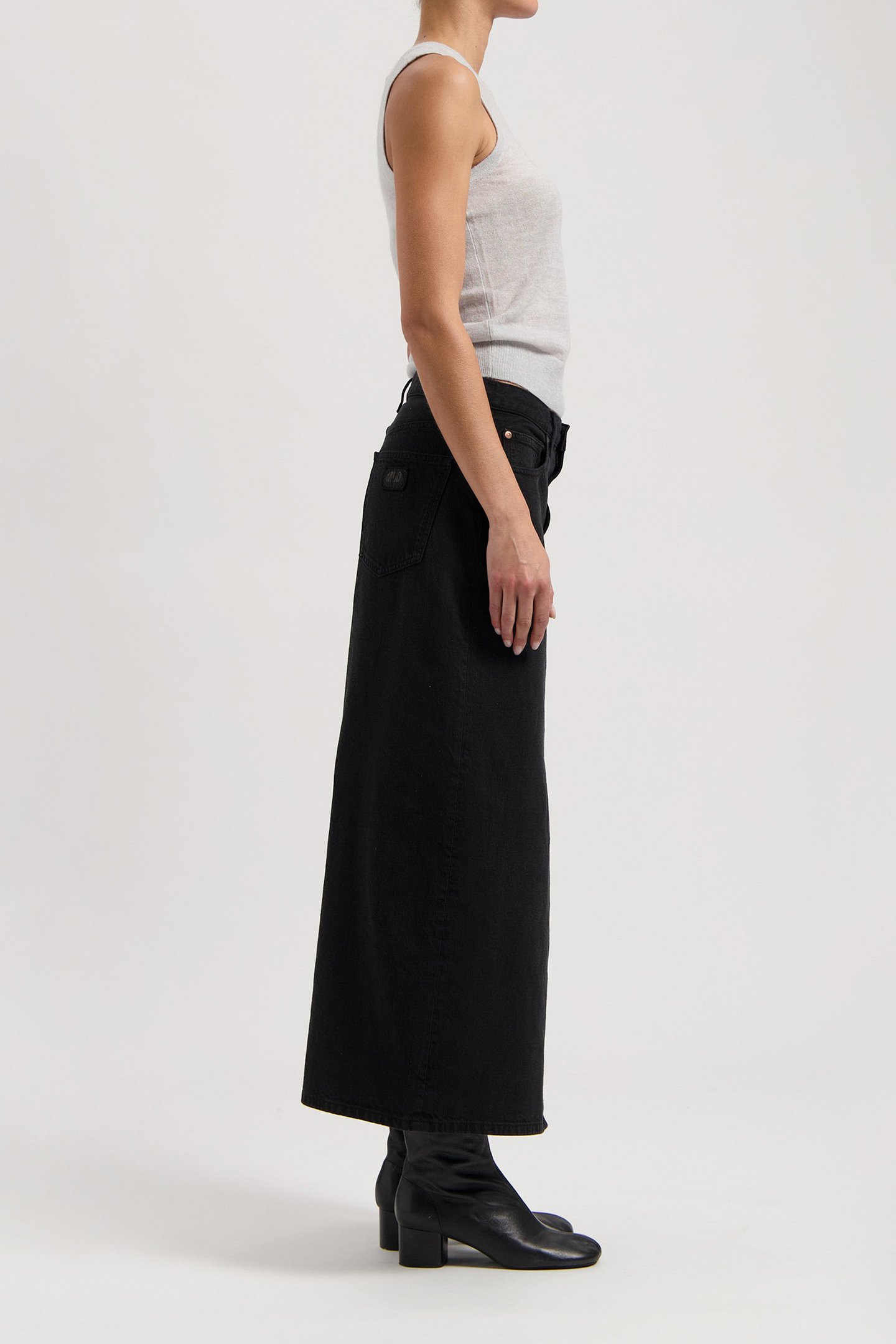 LENA LONG SKIRT NERO NERO 5
