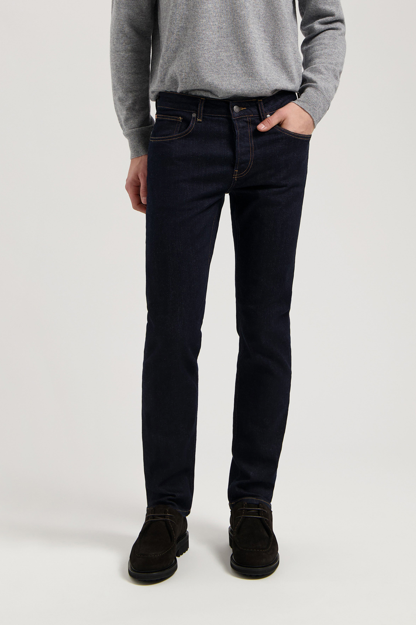 HANK MID TAPERED STRONG BLUE 1