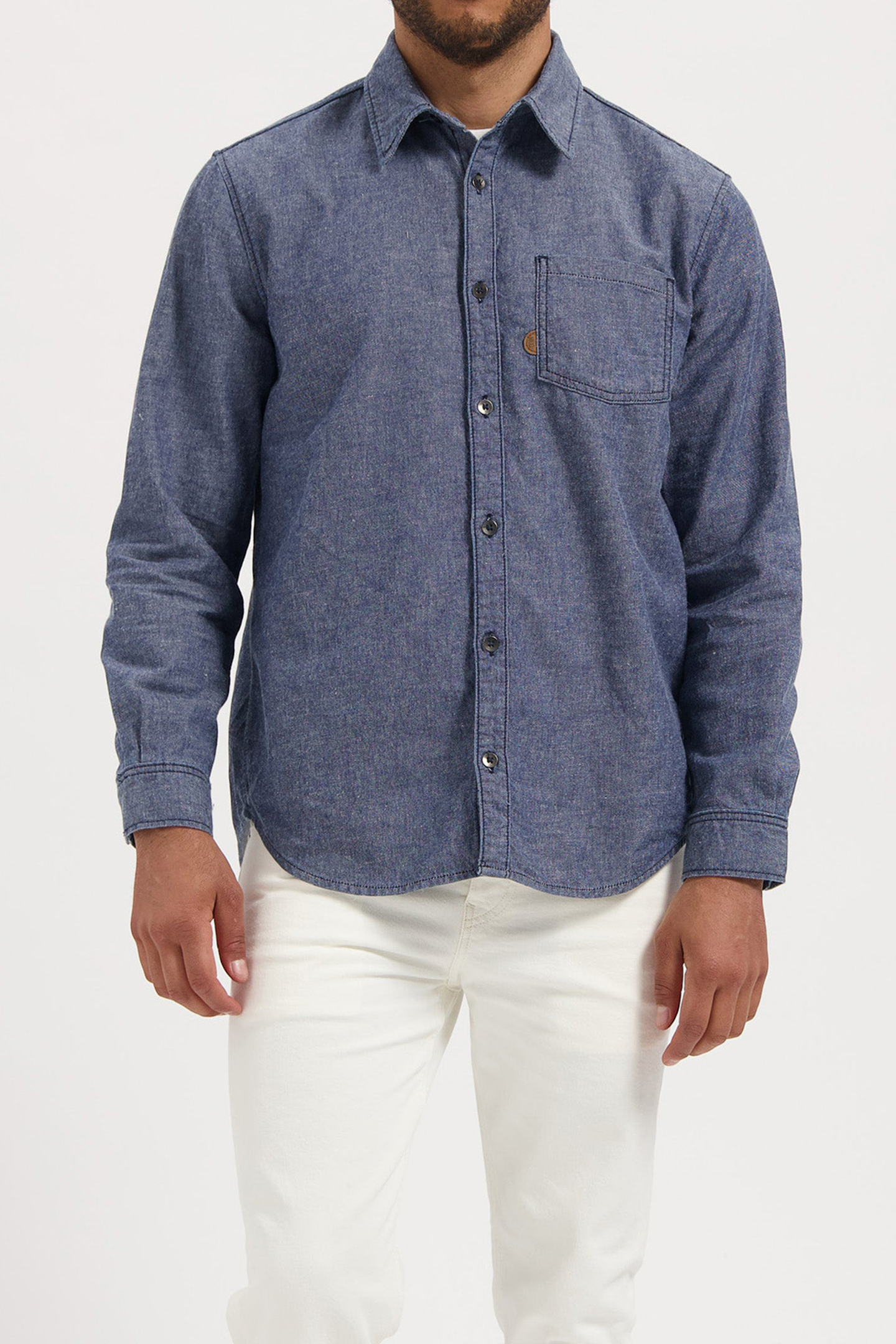 CHRIS DENIM SHIRT MEDIUM STONE 1