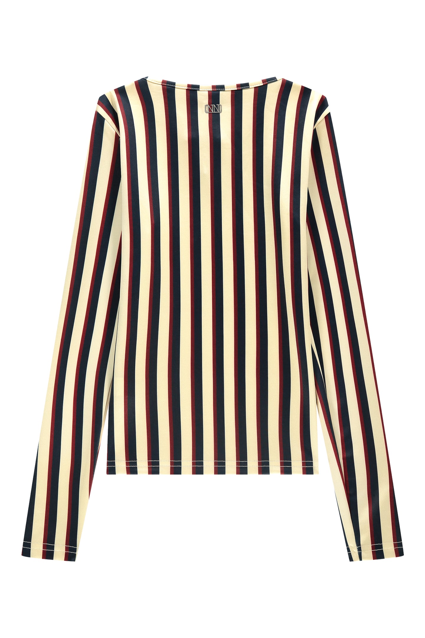 STRIPED LS TOP ALMOND 3