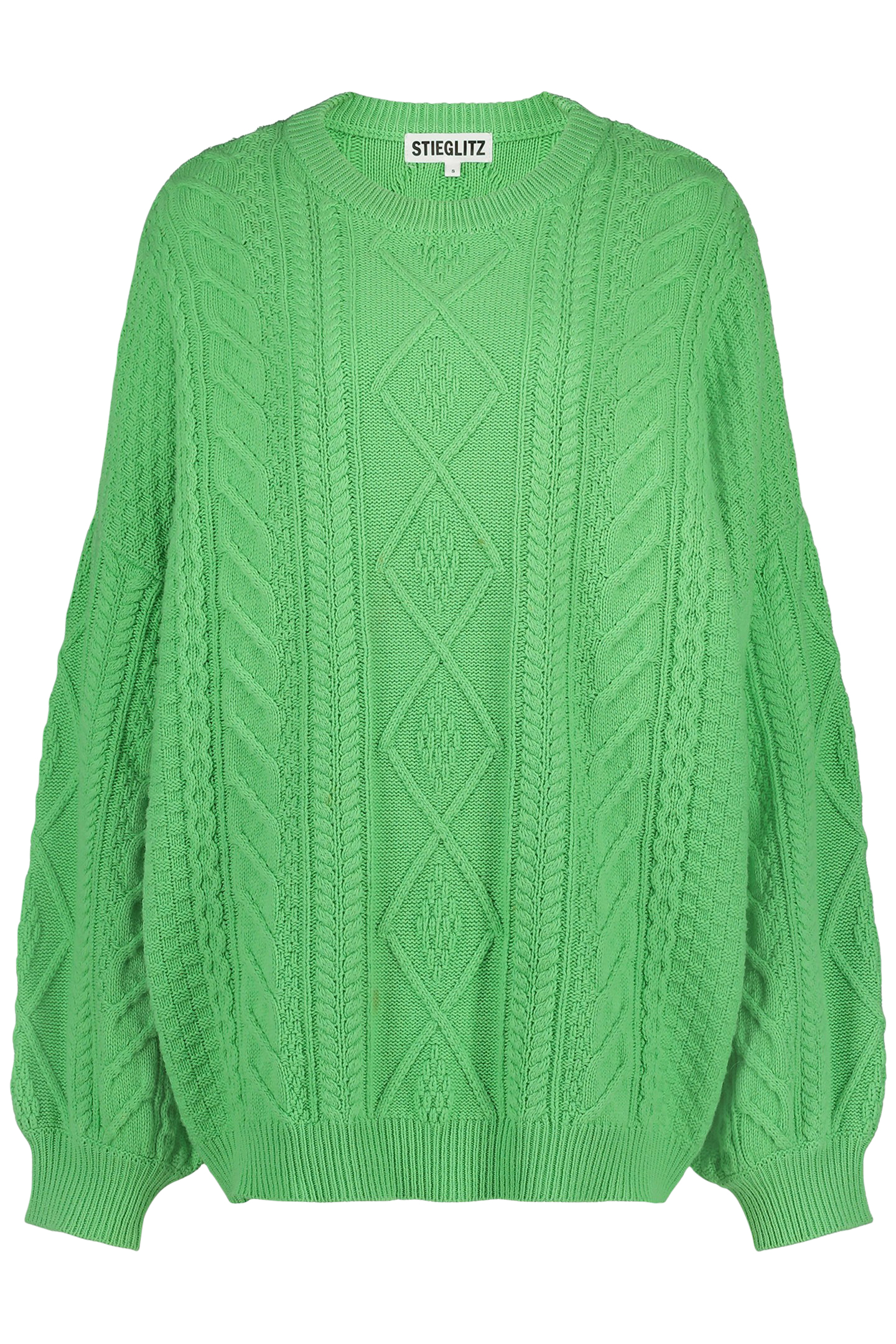 FAUVE KNITTED JUMPER GREEN 3